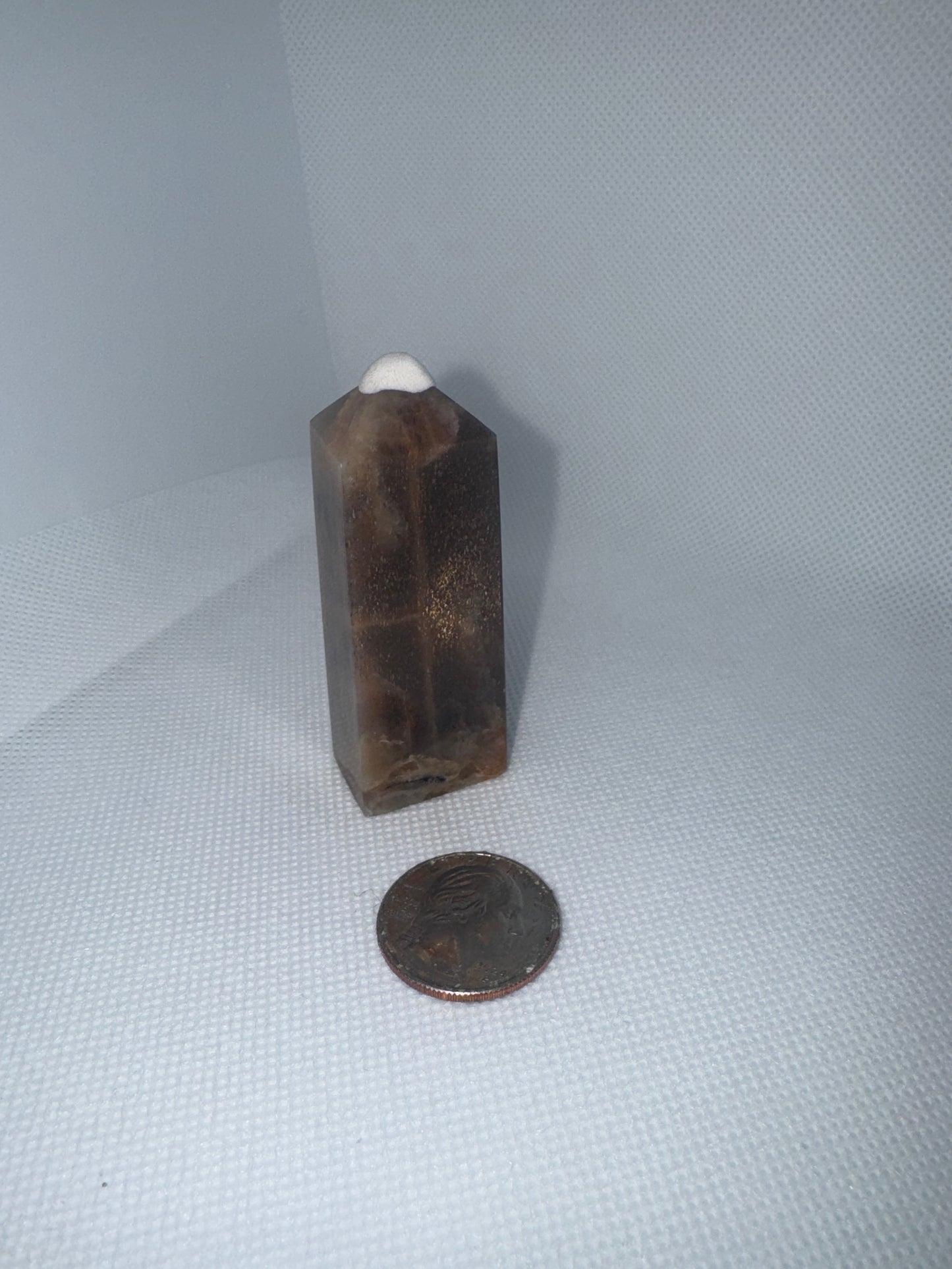 PEACH MOONSTONE TOWER- intuition, love, hope