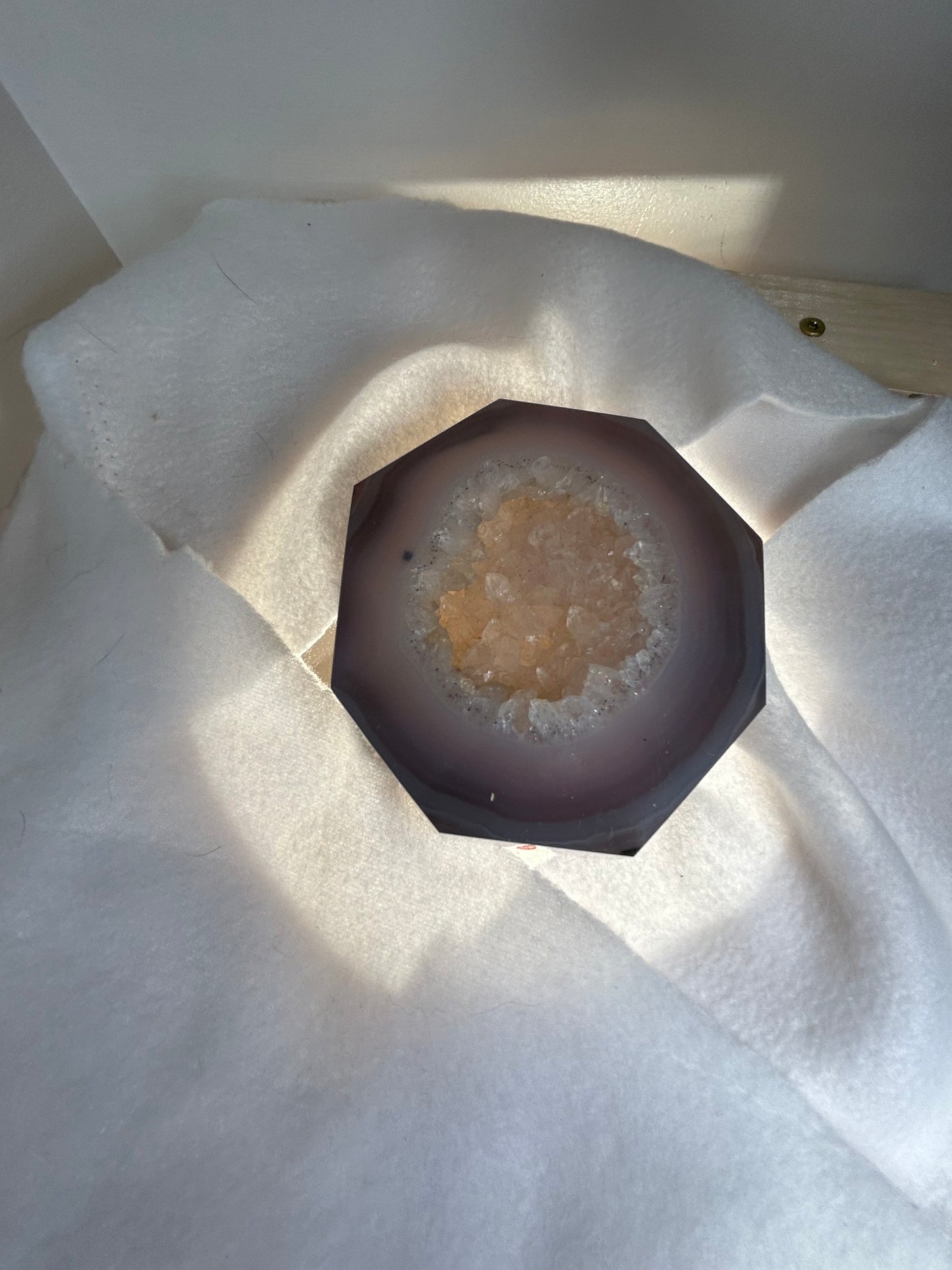 DRUZY CHALCEDONY FREE FORM-purity, serenity, grounding