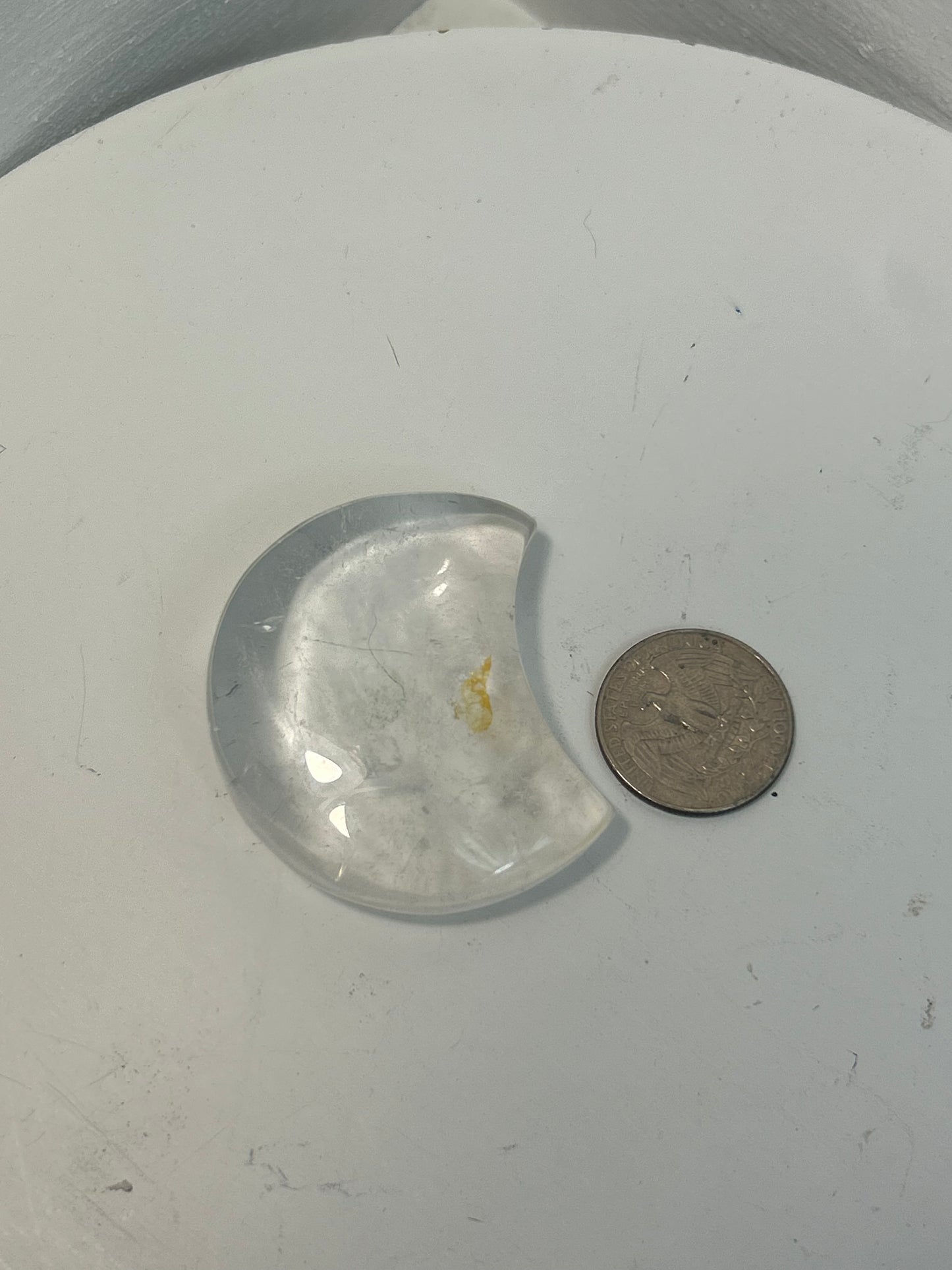 CLEAR QUARTZ MOON-Clarity, Amplification, Intuition