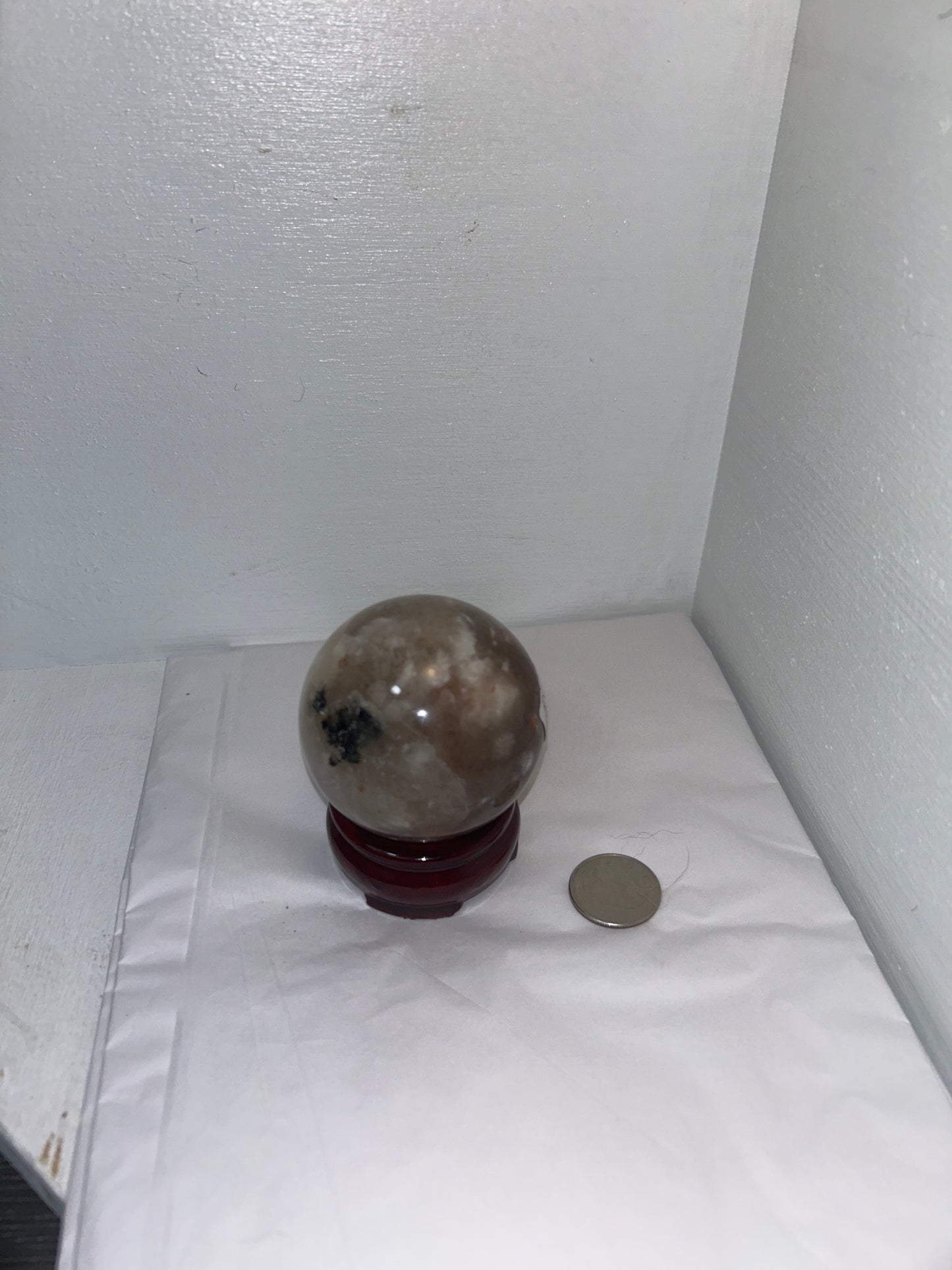 FIRE QUARTZ SPHERE-passion, vitality, spiritual awakening