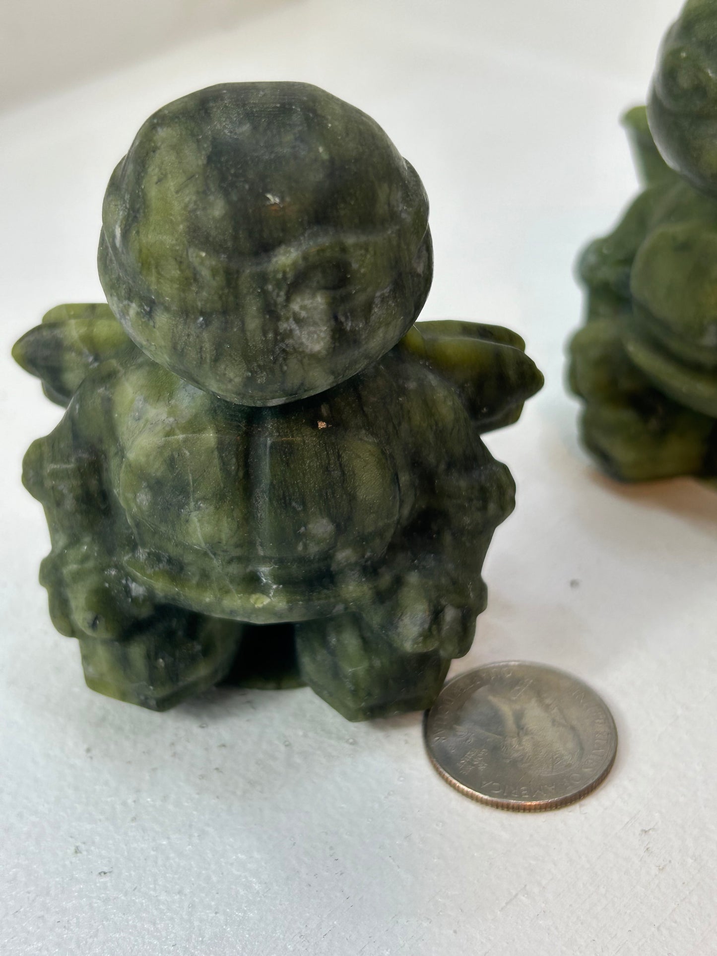 GREEN JADE TEENAGE MUTANT NINJA TURTLES  SET- 5 PIECES INCLUDING SPLINTER-Strength, Wisdom, and Unity