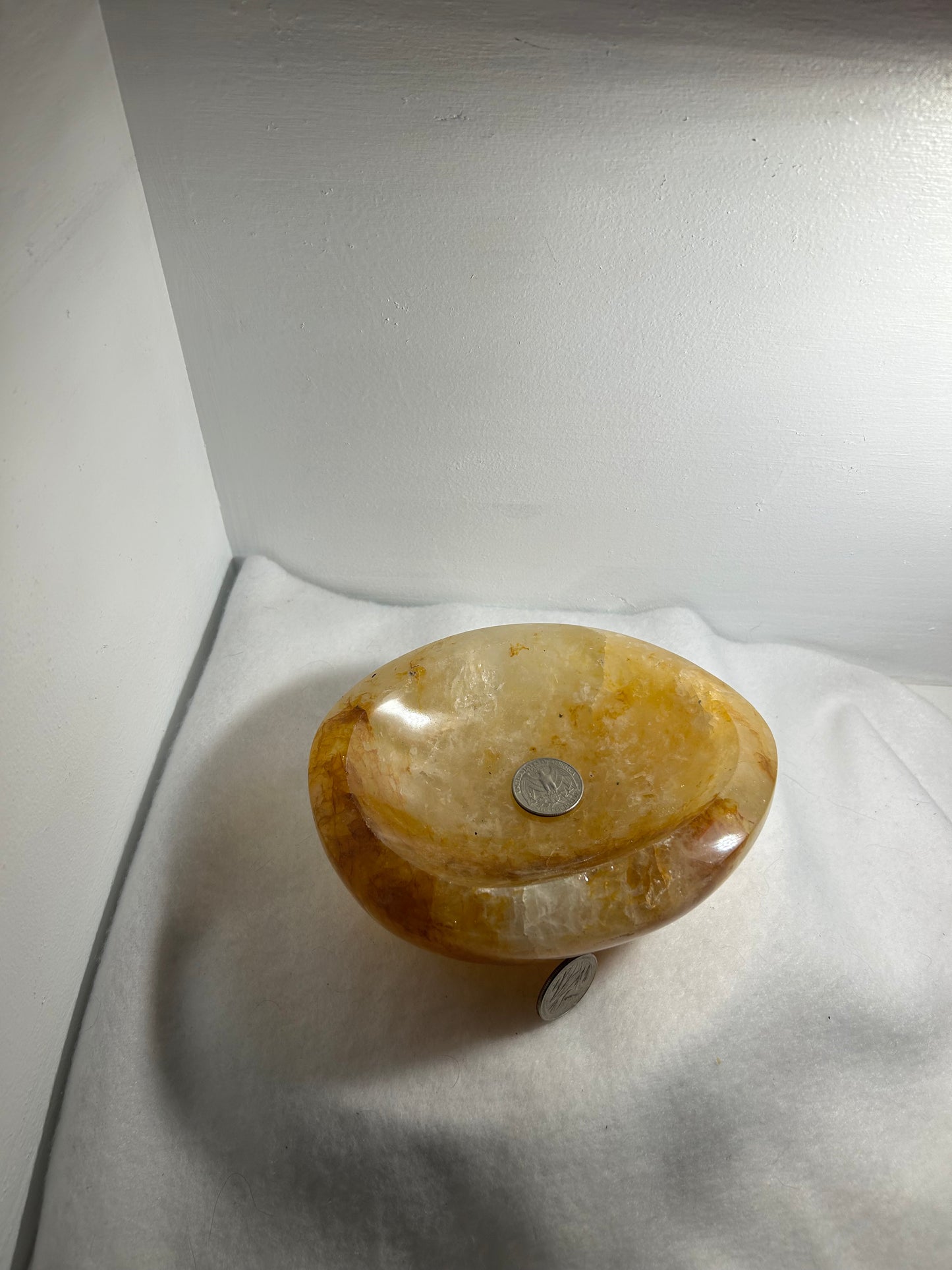 FIRE QUARTZ BOWL -passion, vitality, and spiritual awakening