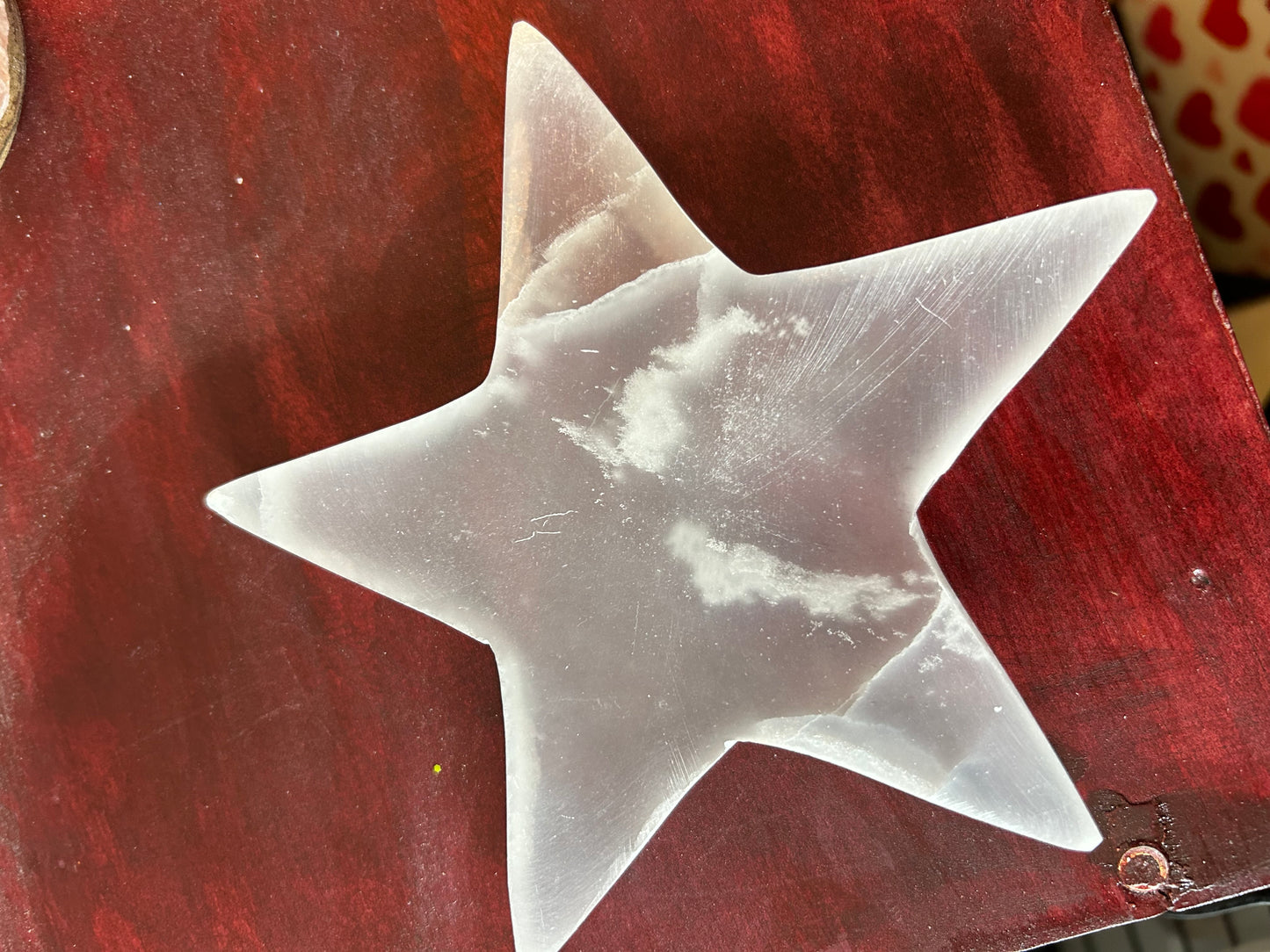 SELENITE STAR-calming, spiritual, cleansing