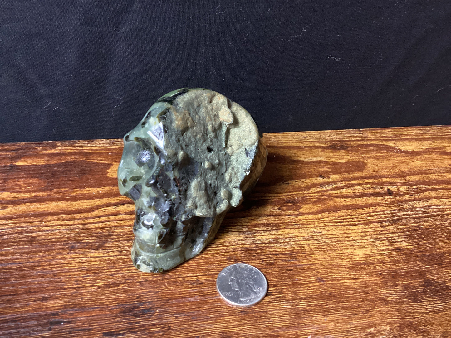 PREHNITE SKULL-Healing, Protection, Inner Peace