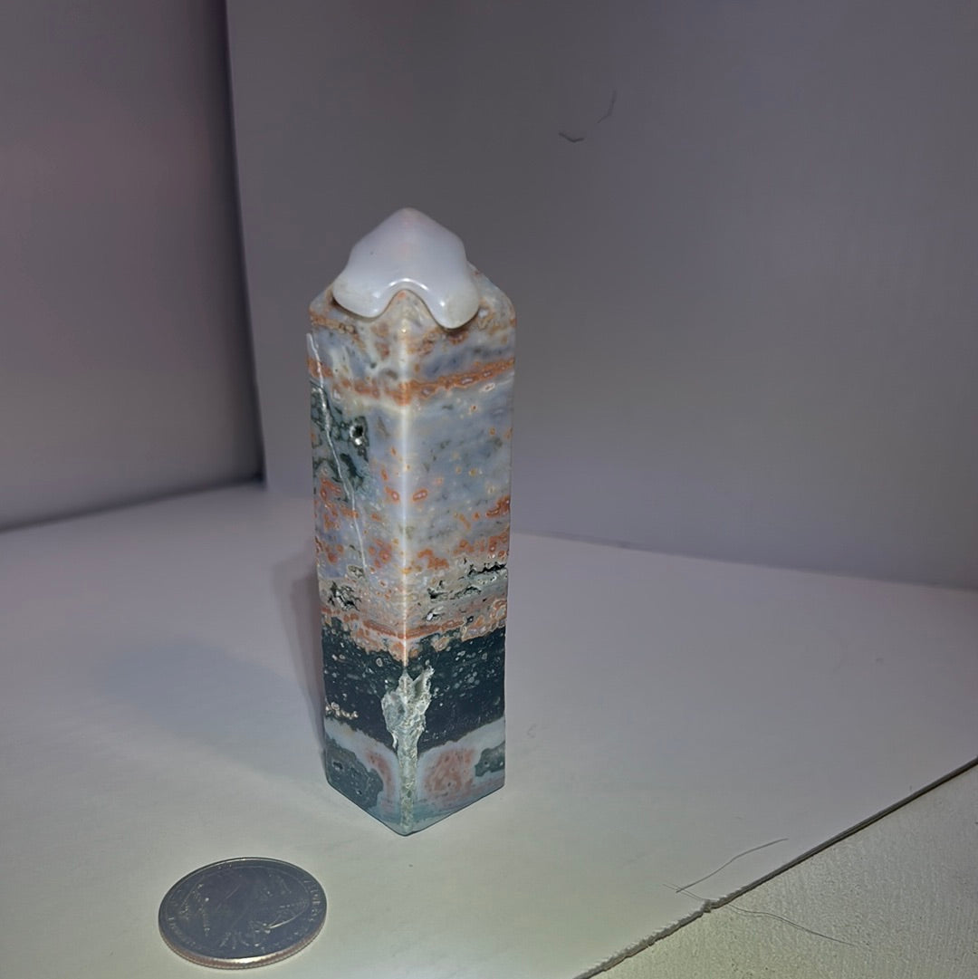 OCEAN JASPER TOWER -inner peace, emotional healing, spiritual renewal