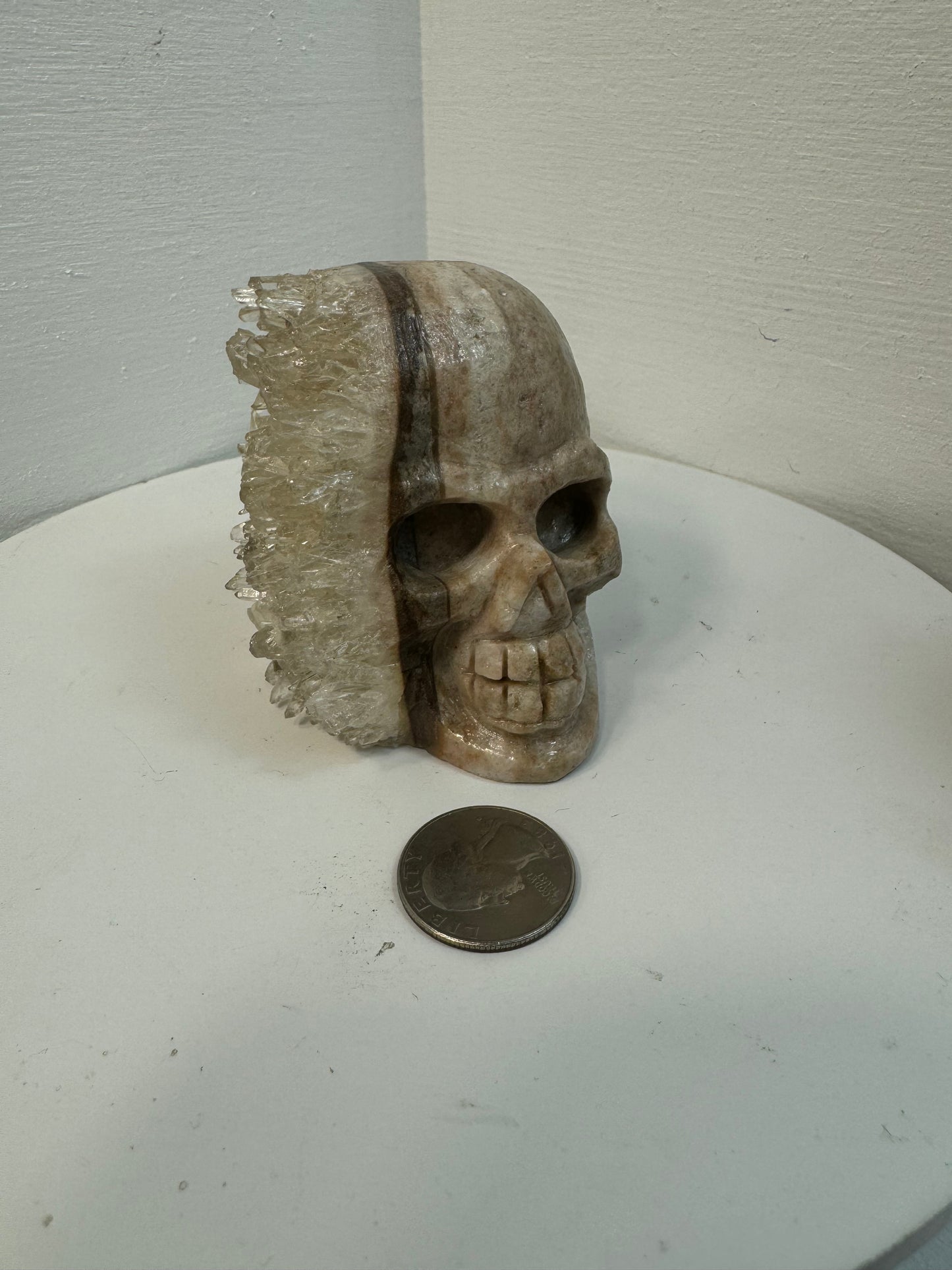 CRYSTAL CLUSTER SKULL-Wisdom, Protection, Transformation