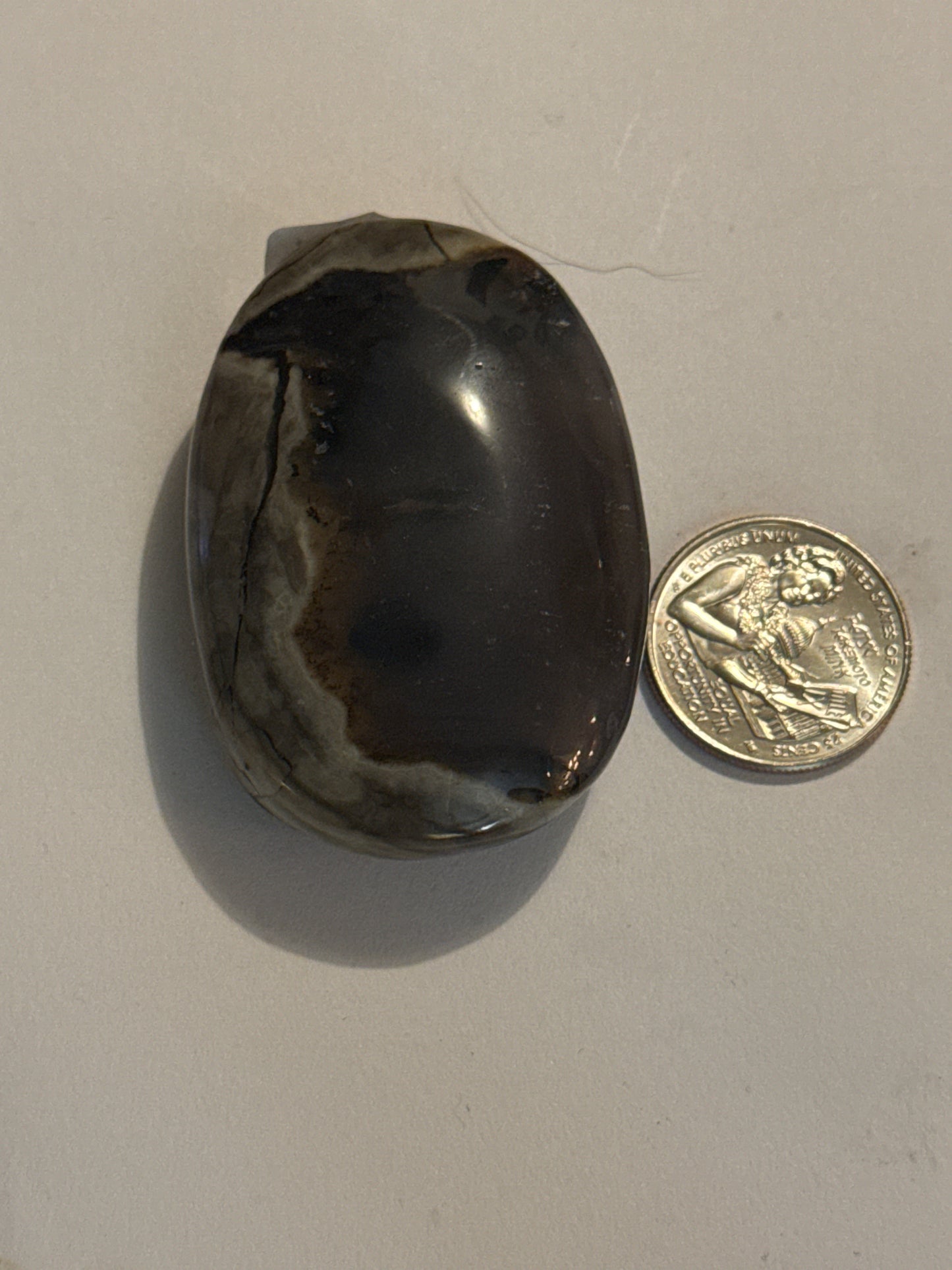 VOLCANO AGATE PALM-Strength, Grounding, Fiery Transformation