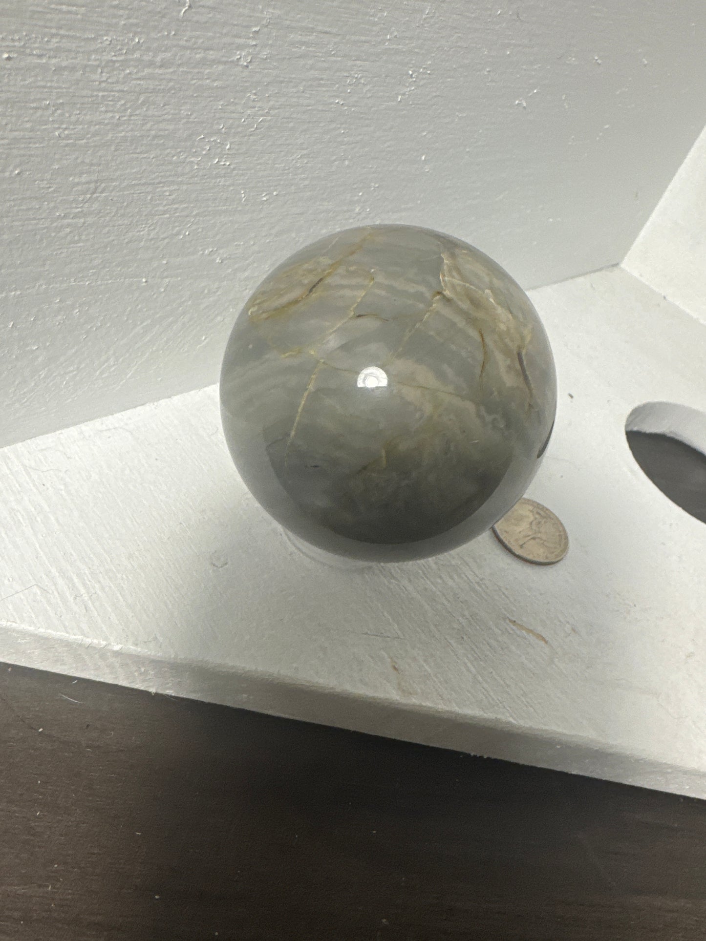 VOLCANO AGATE SPHERE-strength, transformation, grounding