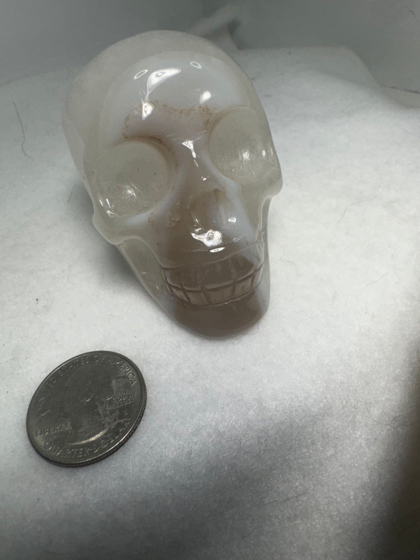CLEAR QUARTZ SKULL- healing, spirituality, enlightenment