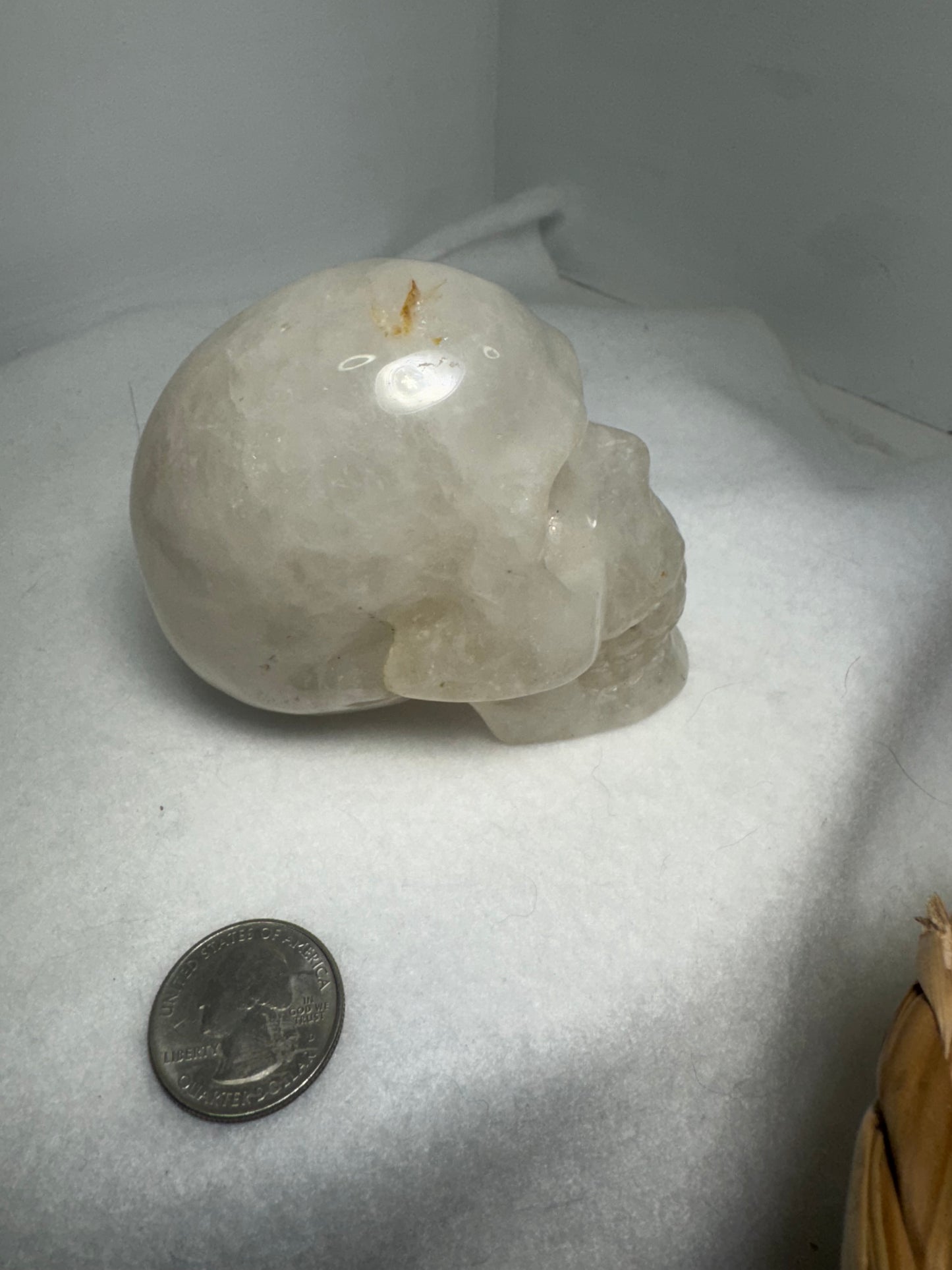 CLEAR QUARTZ SKULL- healing, spirituality, enlightenment