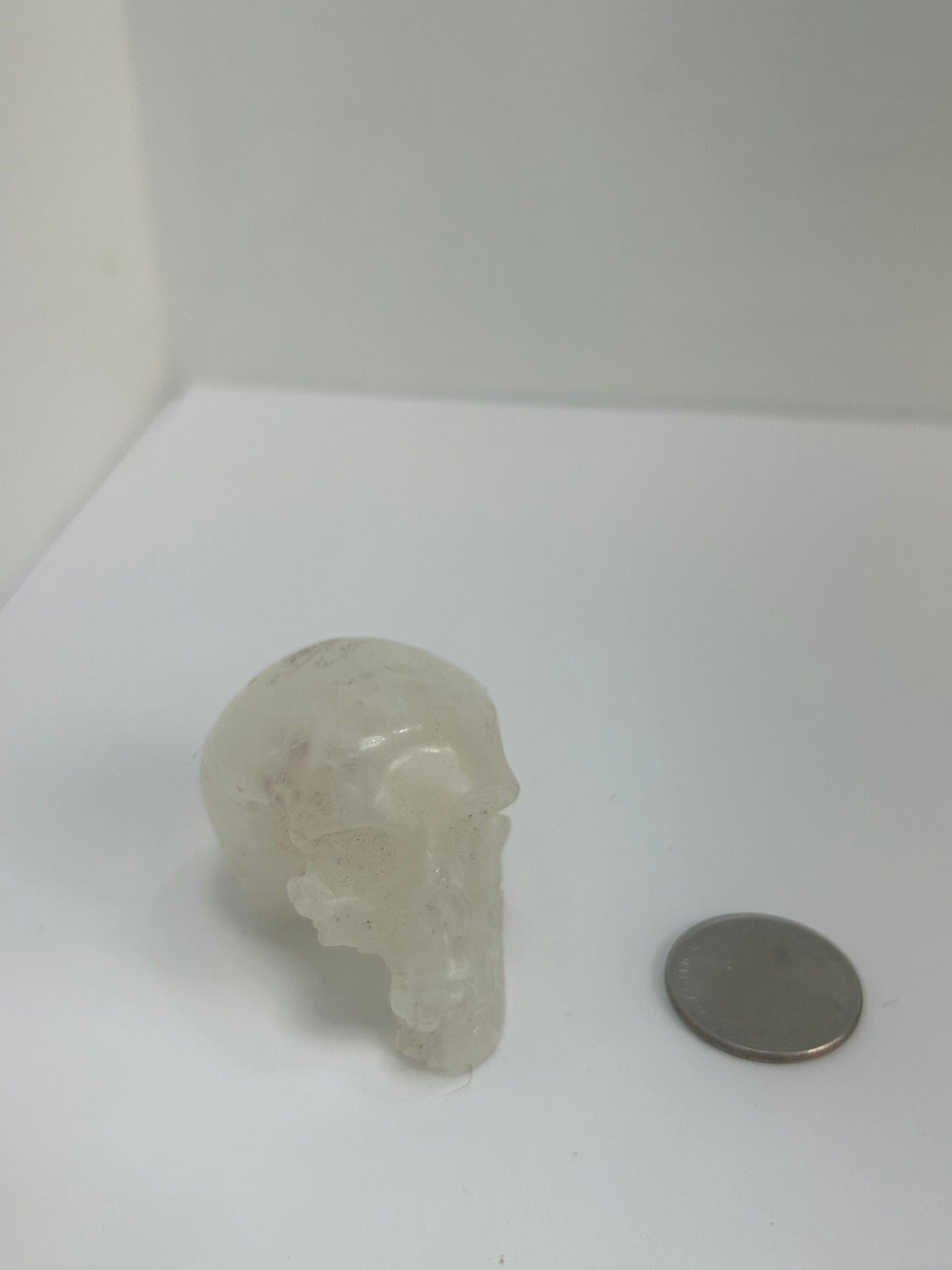 CLEAR QUARTZ SKULL- healing, spirituality, enlightenment