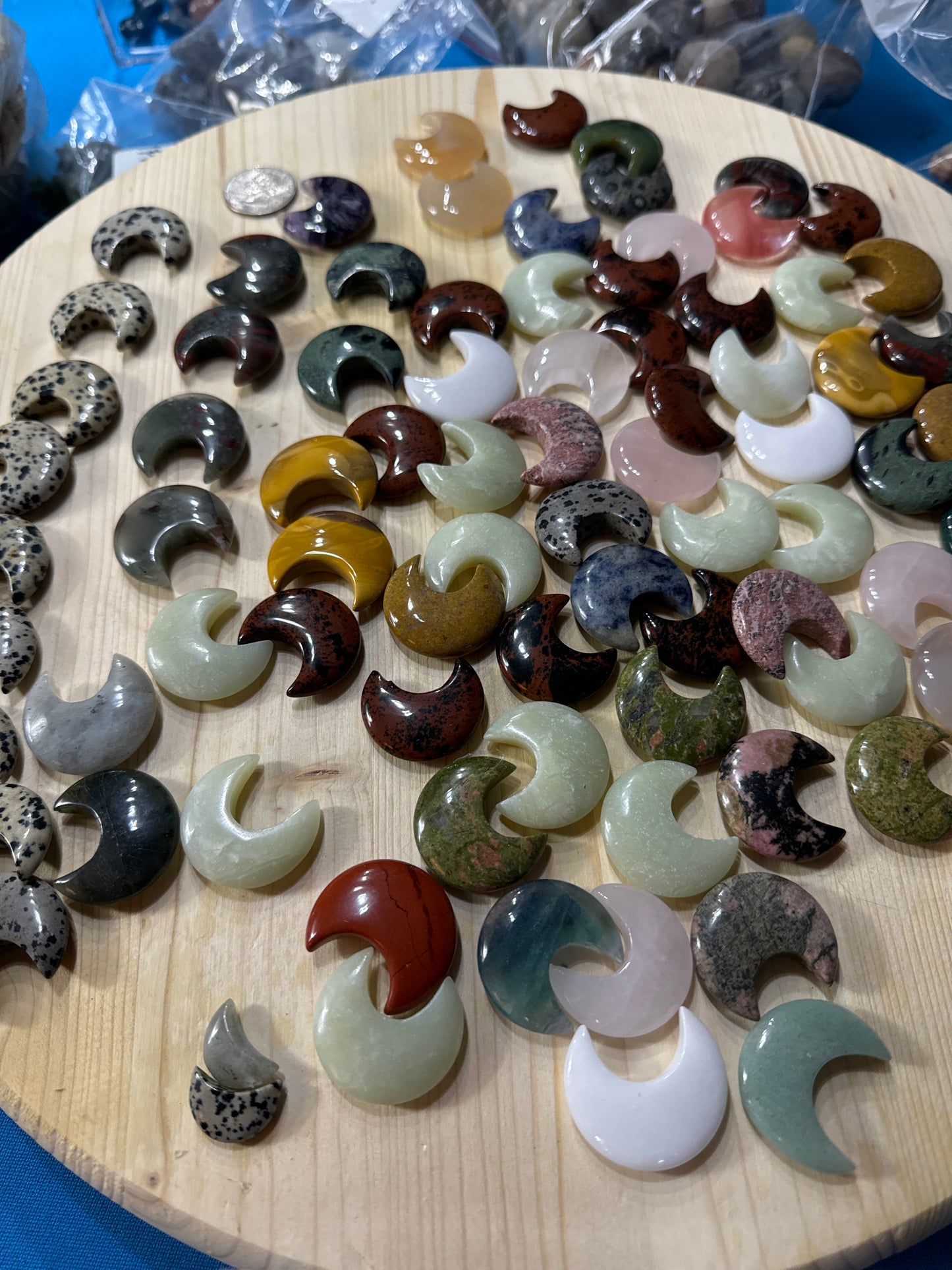Mini moons (different materials $3)