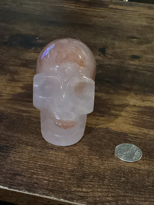 FIRE QUARTZ SKULL
