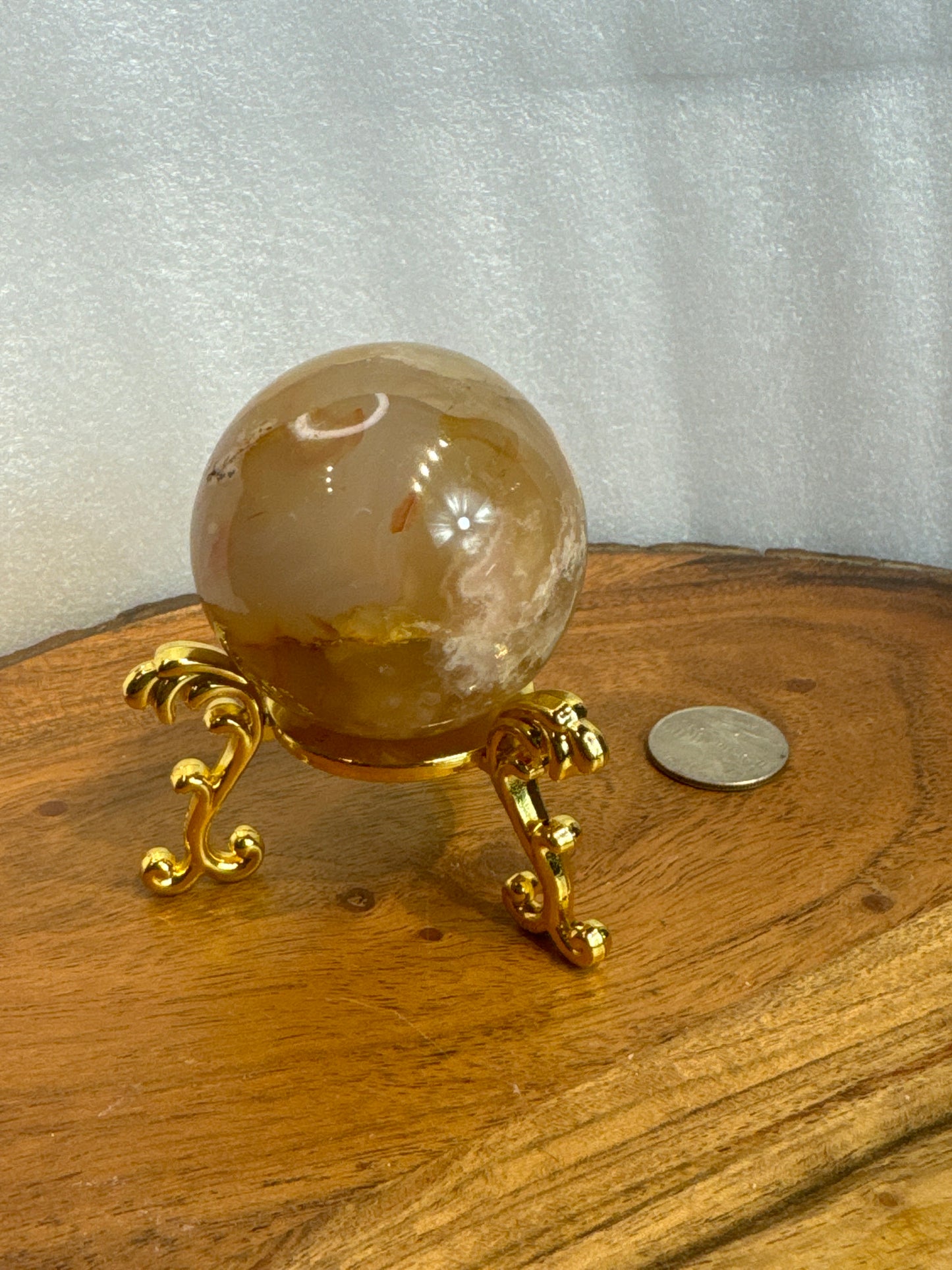 FLOWER AGATE SPHERE-growth, manifestation, and personal transformation