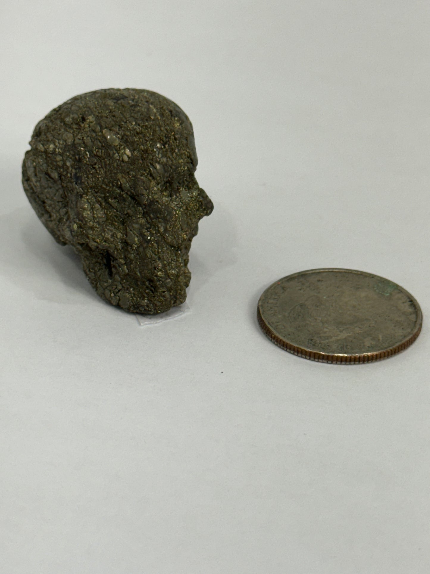 PYRITE SKULL- abundance, confidence, manifestation