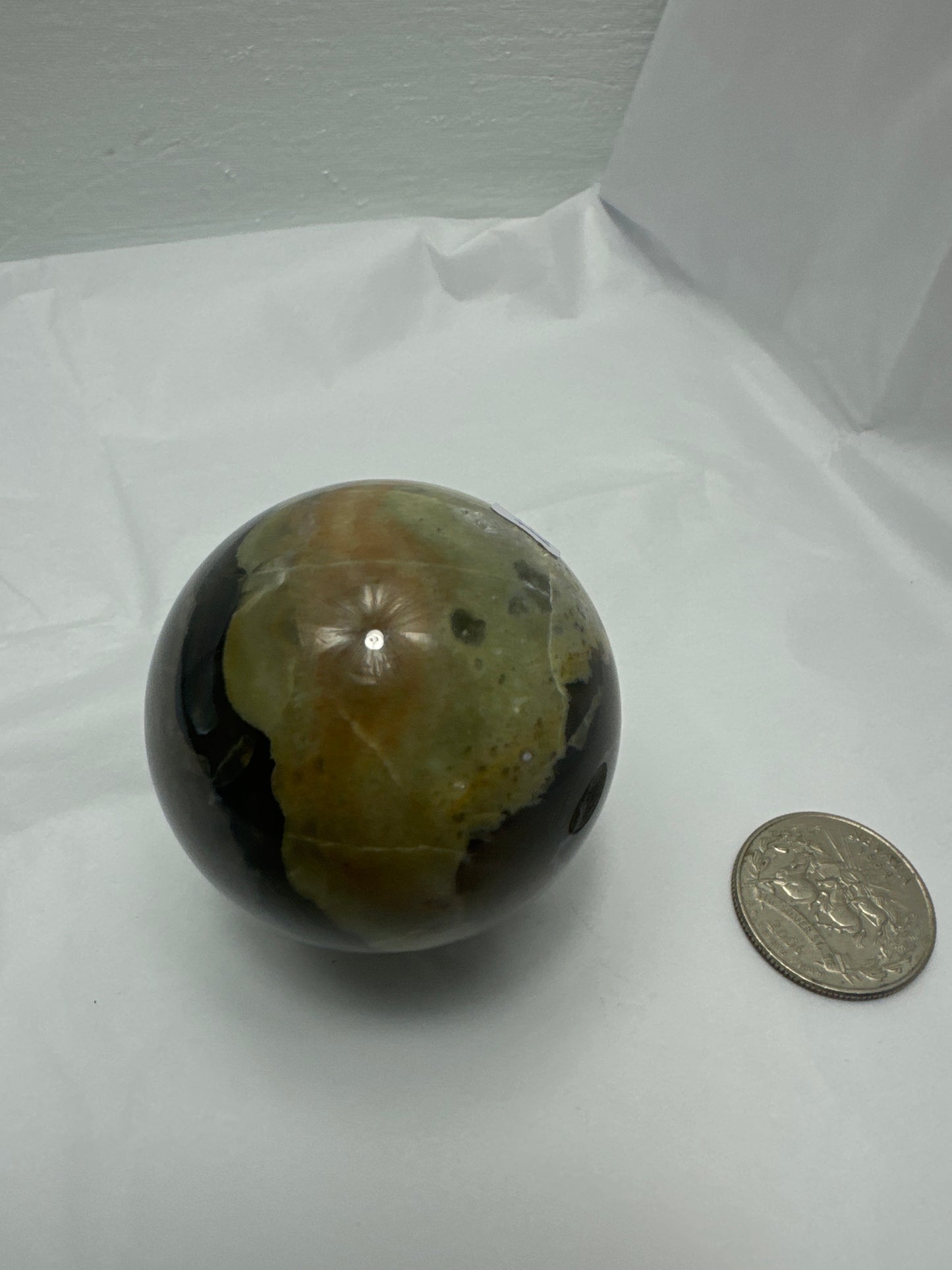 VOLCANO AGATE SPHERE-strength, transformation, grounding