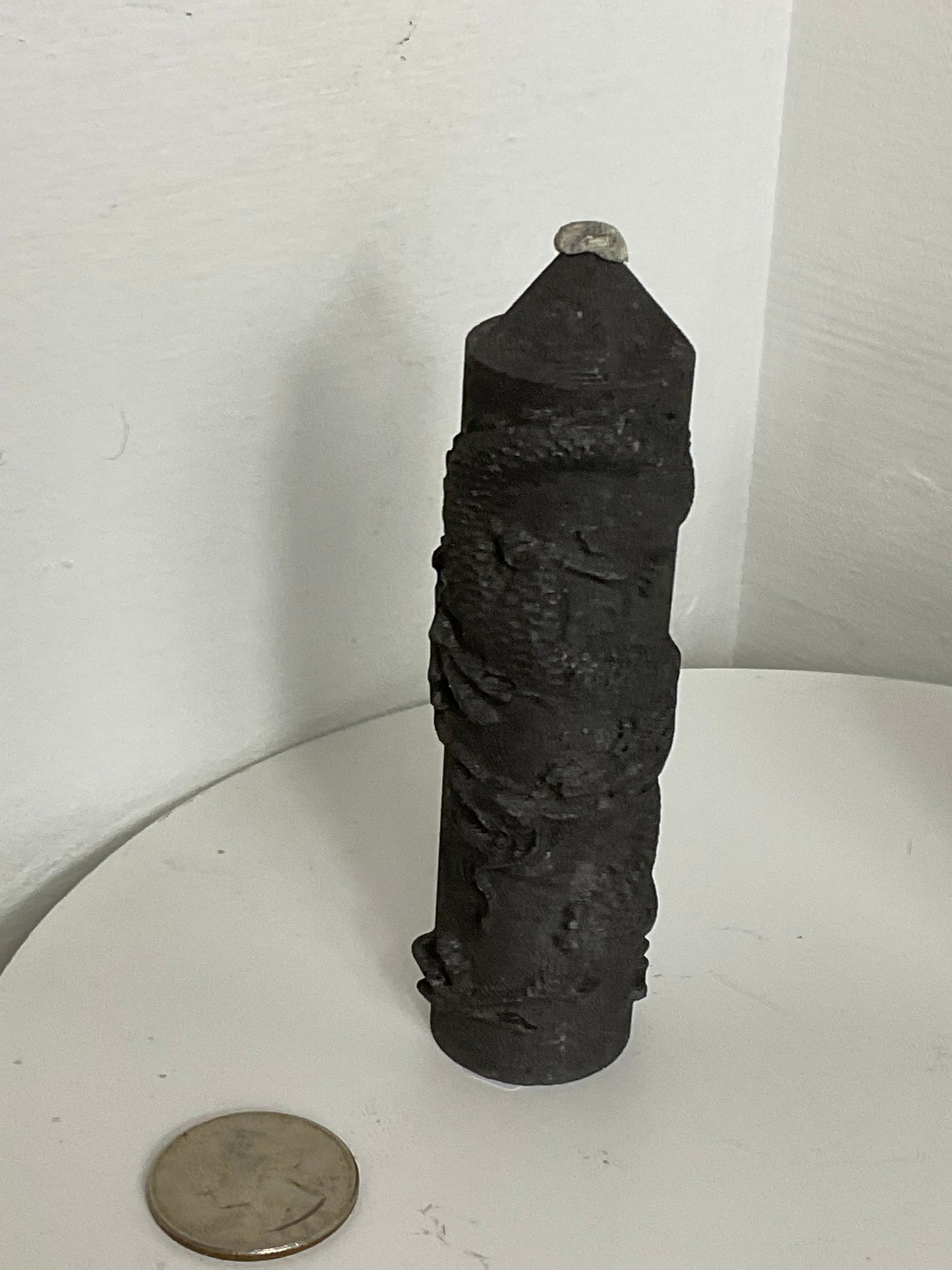 SHUNGITE DRAGON TOWER- Protection, Strength, Transformation