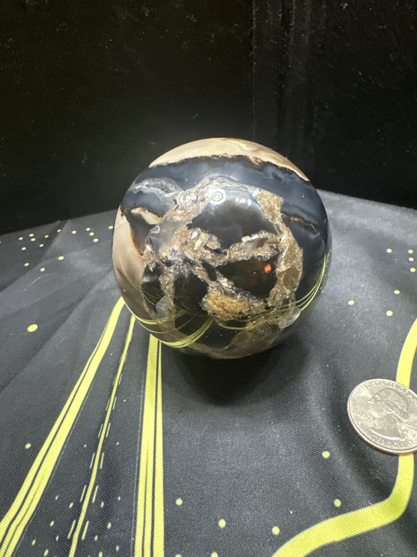 VOLCANO AGATE SPHERE-strength, transformation, grounding