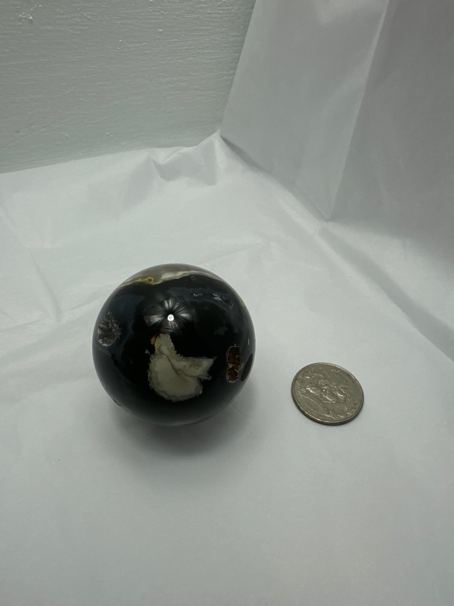 VOLCANO AGATE SPHERE-strength, transformation, grounding