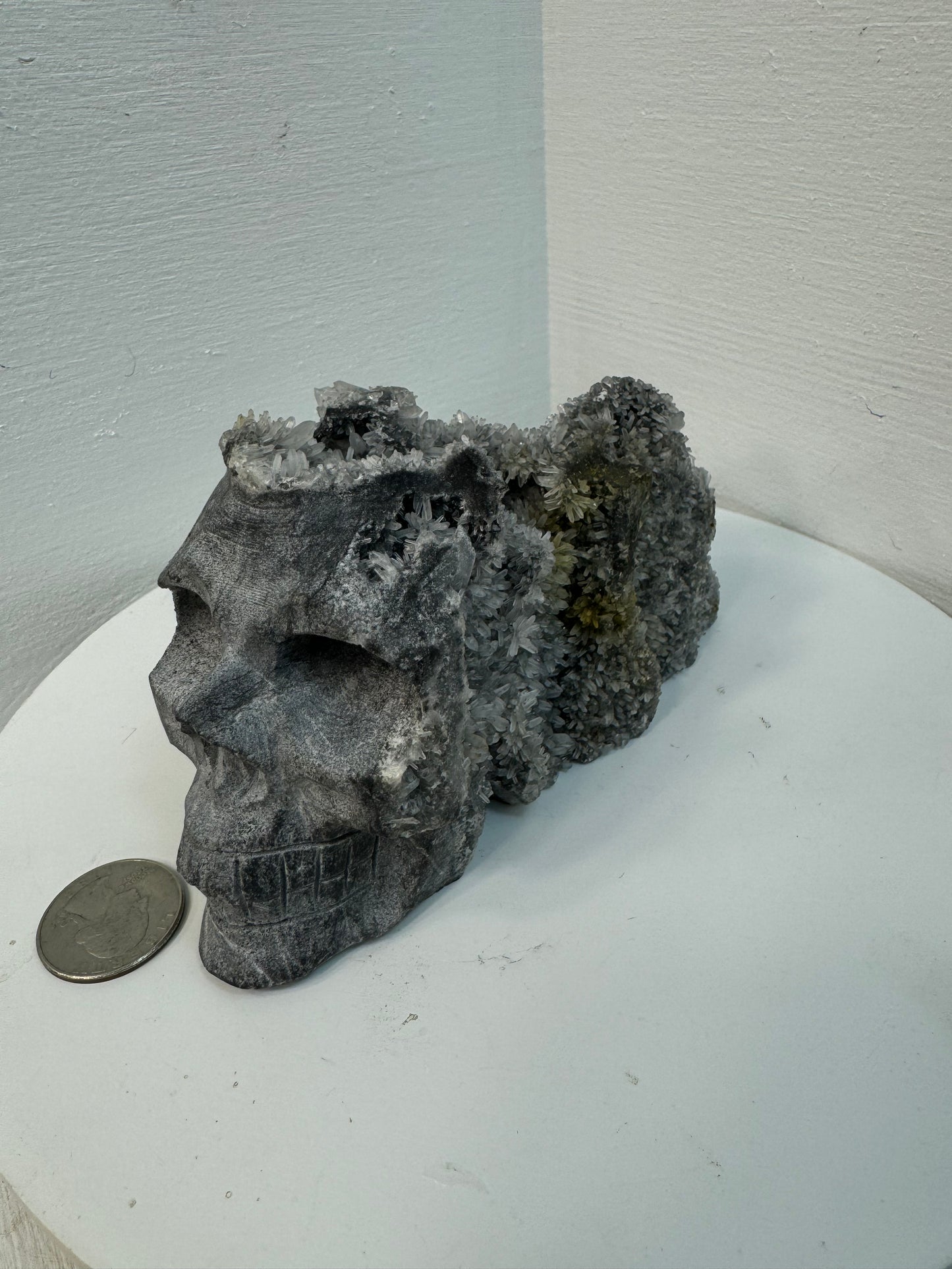 CRYSTAL CLUSTER SKULL-Wisdom, Protection, Transformation