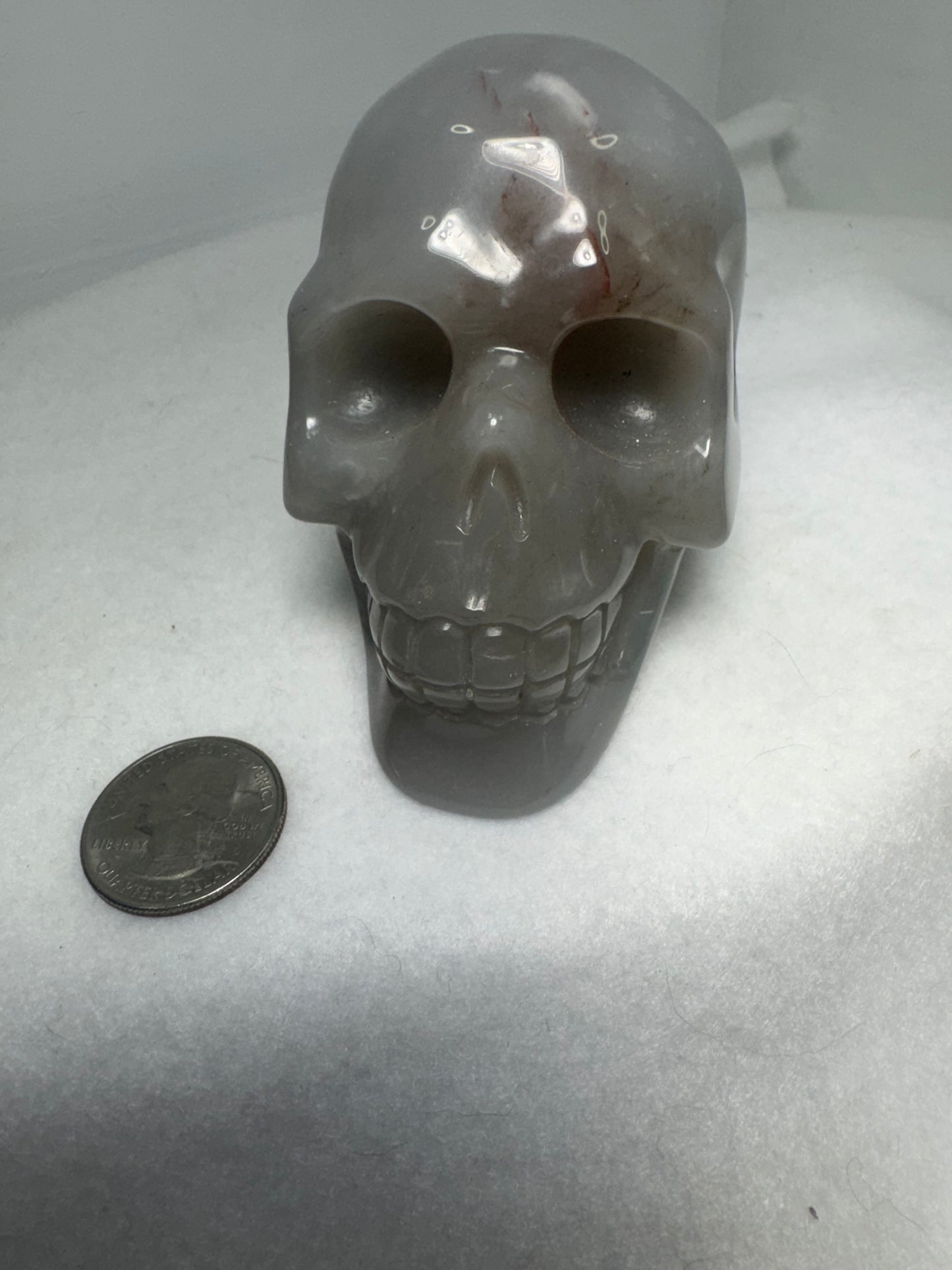 BANDED AGATE SKULL- stability, protection, balance