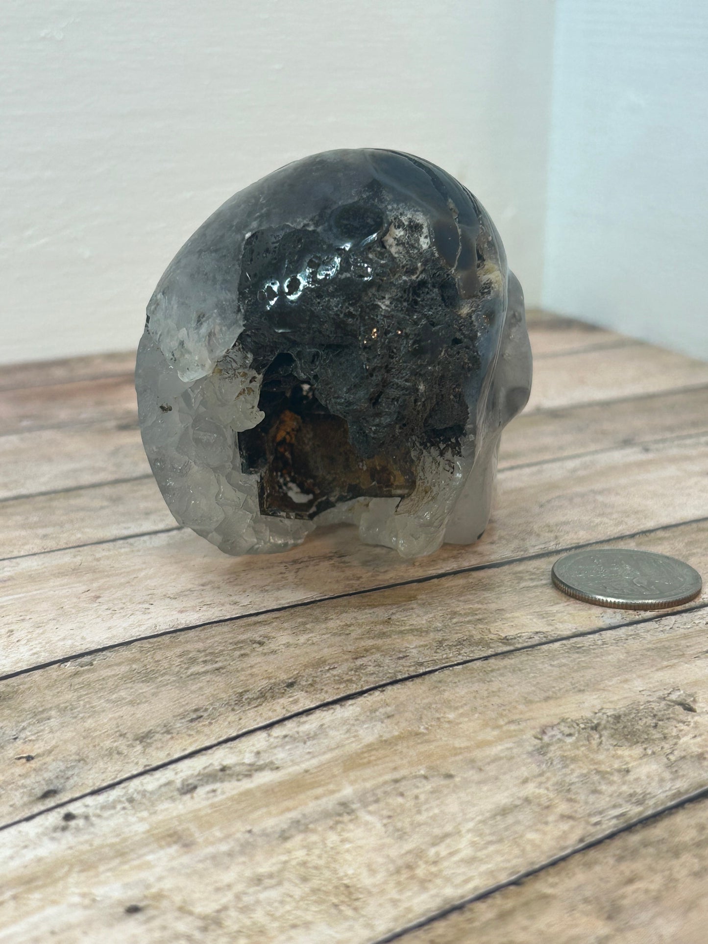 Volcano agate SKULL-Manifestation, Transformation, Connection to Nature