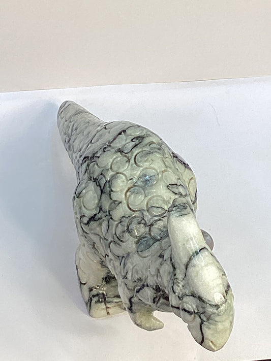 GREEN VEIN JASPER DINOSAUR- Strength, Resilience, Connection to Nature