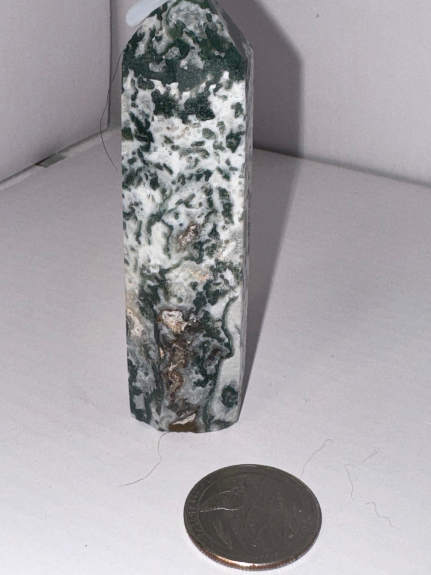 MOSS AGATE TOWER towers-abundance, growth, emotional healing