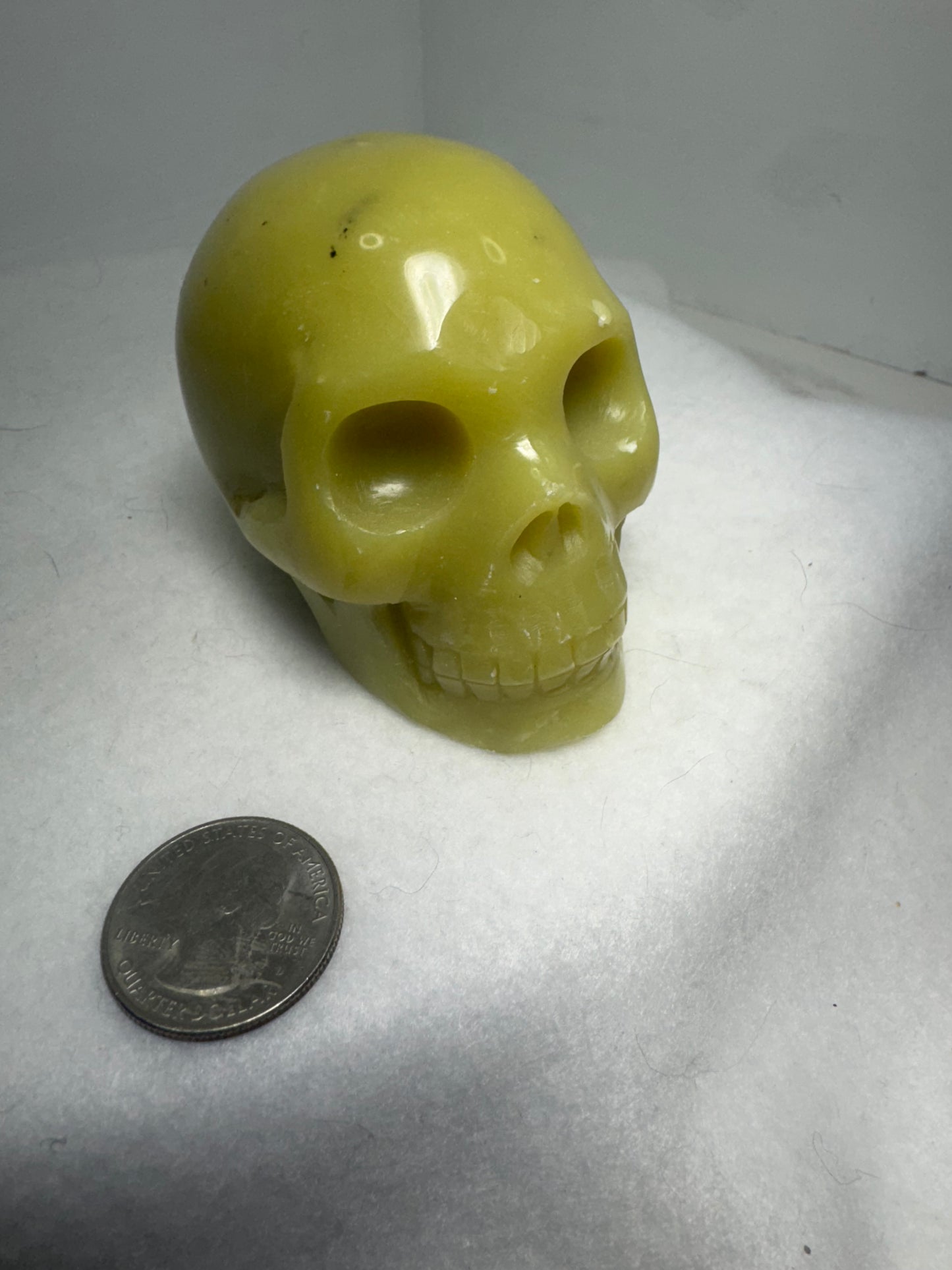 GREEN JADE SKULL-Harmony, Prosperity, Spiritual Growth