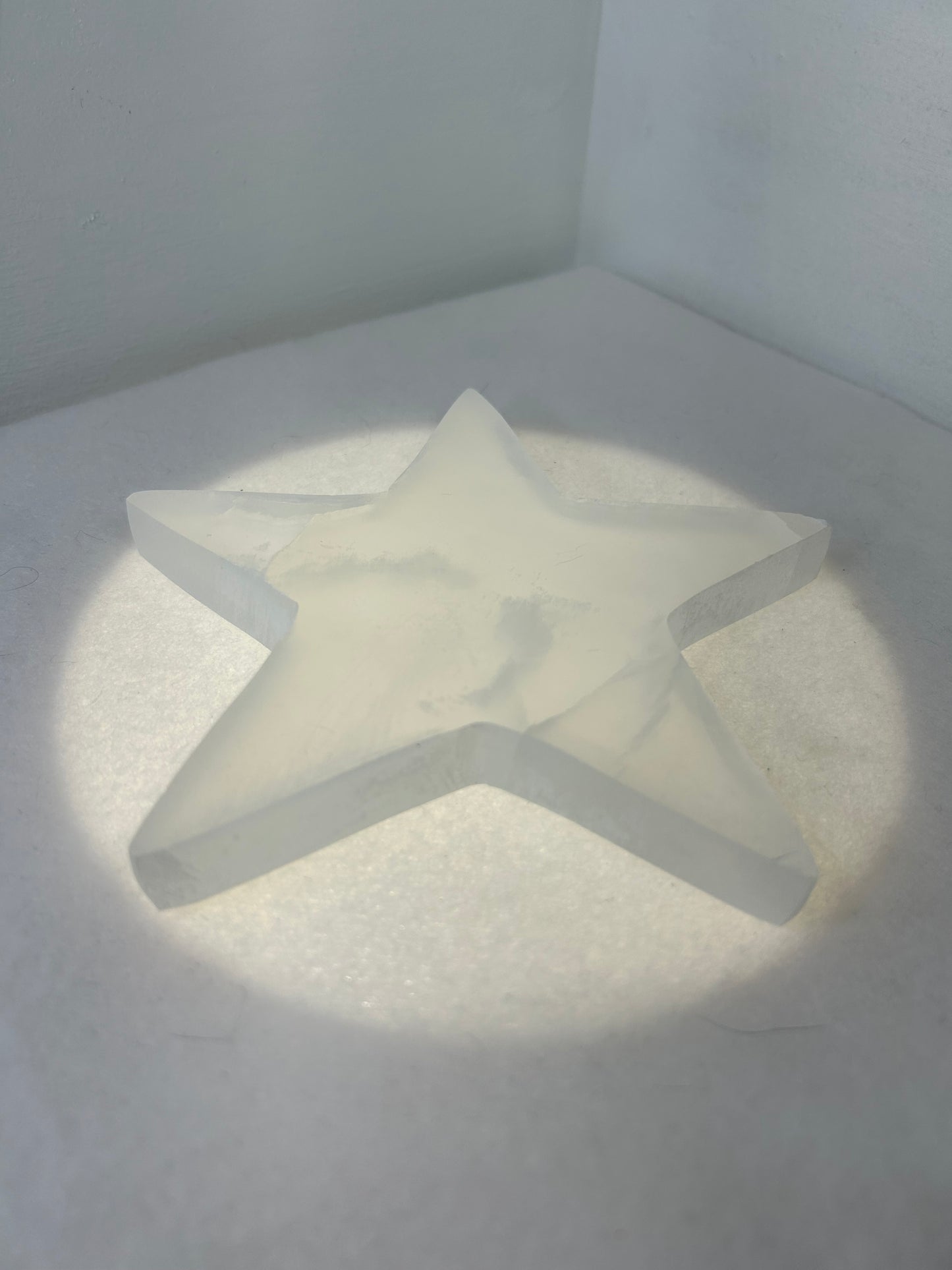 SELENITE STAR-calming, spiritual, cleansing