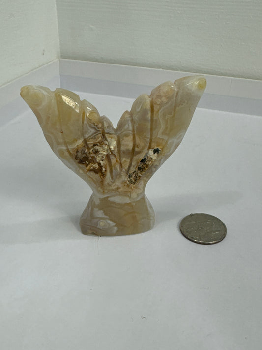 FLOWER AGATE MERMAID TAIL- growth, manifestation, transformation