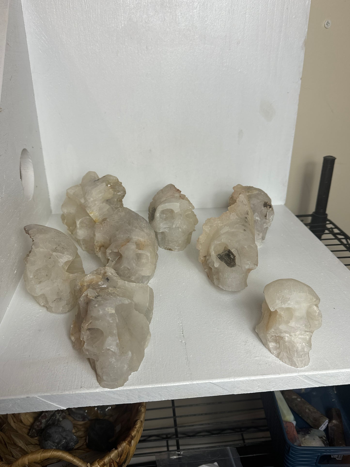 CLEAR QUARTZ CLUSTER SKULL -Clarity, Amplification, Spiritual Connection