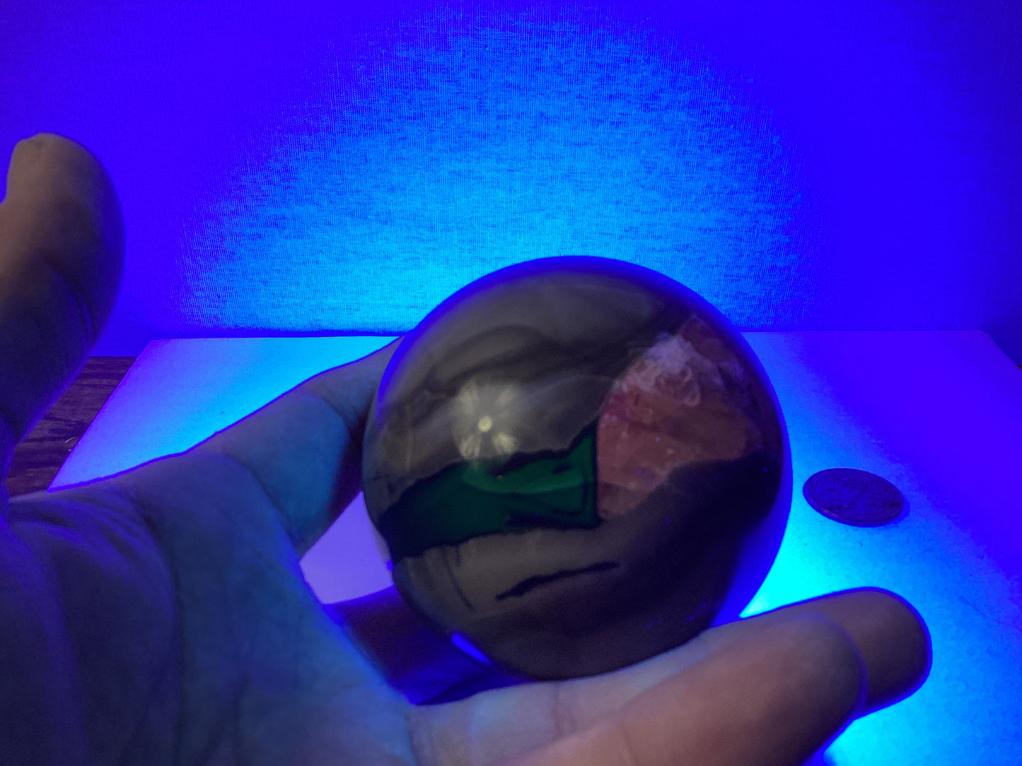 VOLCANO AGATE SPHERE-strength, transformation, grounding