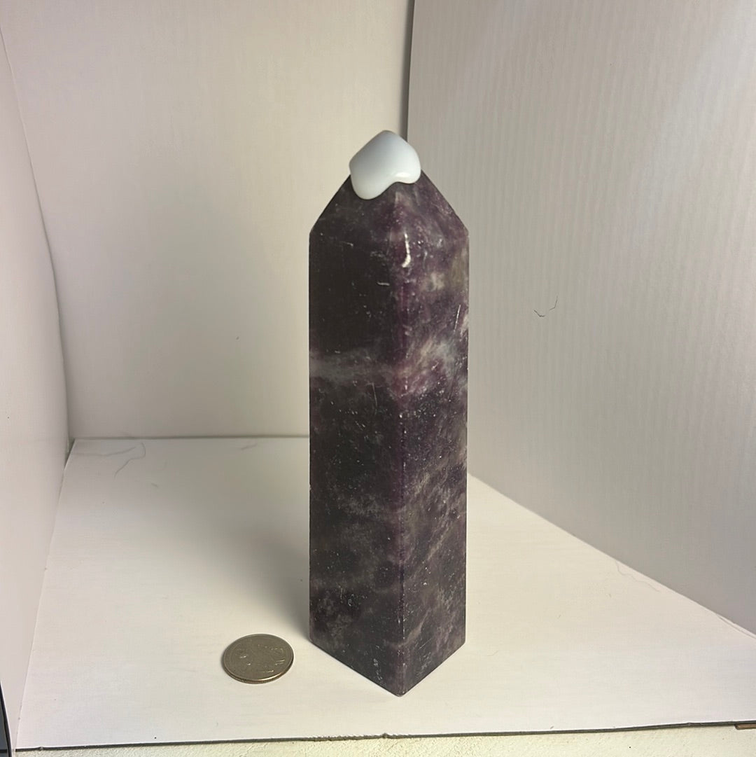 PURPLE MICA TOWER-Spiritual Protection, Intuition, and Clarity