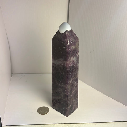 PURPLE MICA TOWER-Spiritual Protection, Intuition, and Clarity