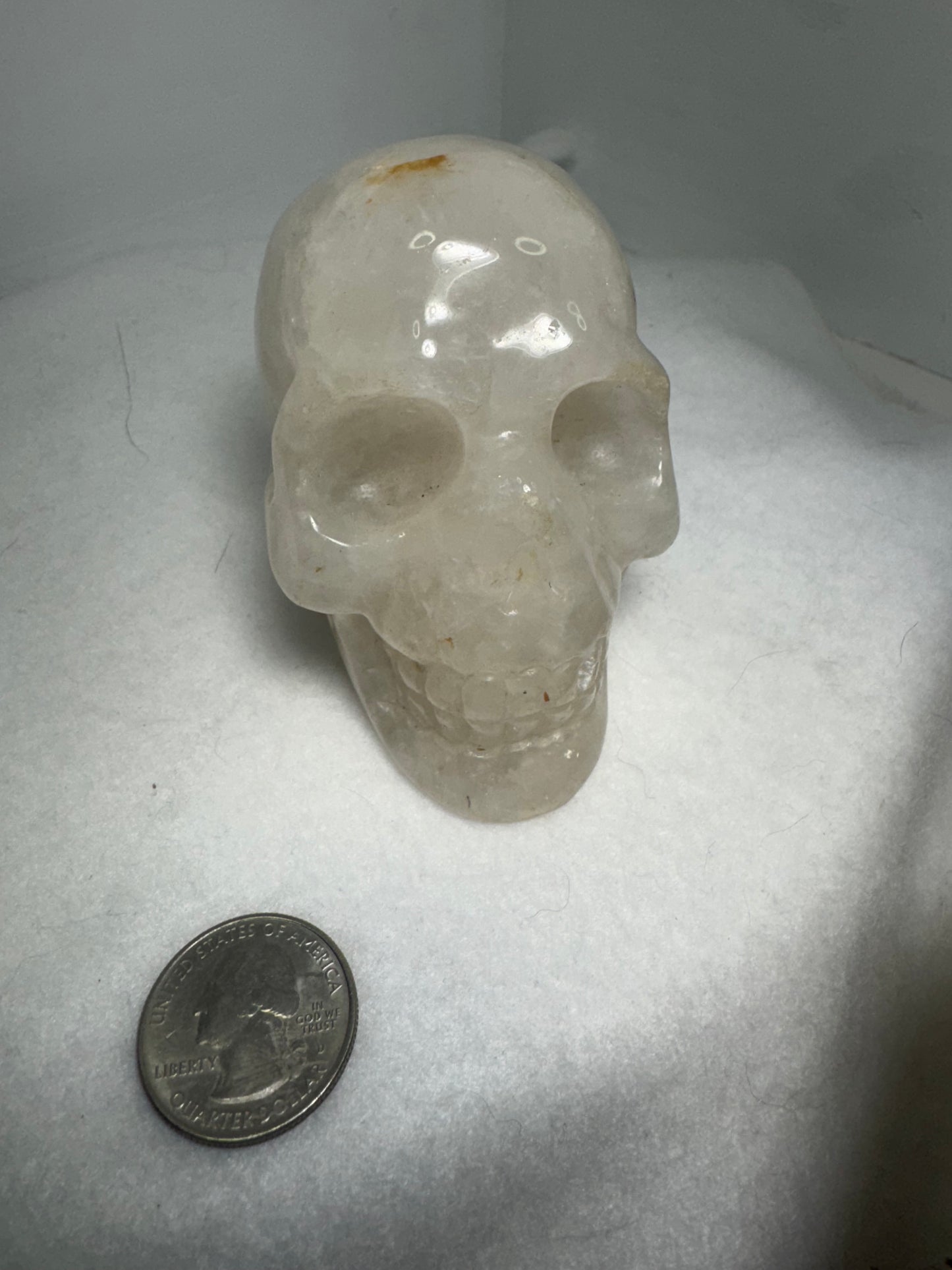 CLEAR QUARTZ SKULL- healing, spirituality, enlightenment