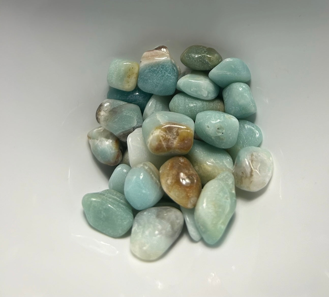 CARIBBEAN CALCITE TUMBLES/chumbles- Serenity, Spiritual Growth, Emotional Clarity