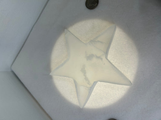 SELENITE STAR-calming, spiritual, cleansing
