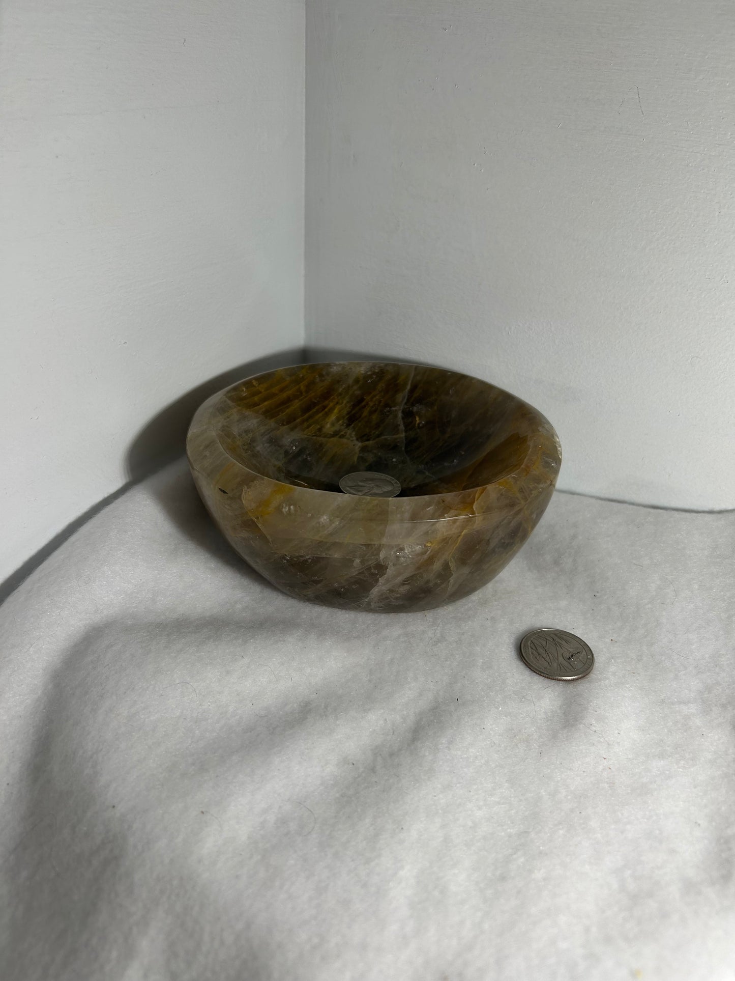 FIRE QUARTZ BOWL -passion, vitality, and spiritual awakening