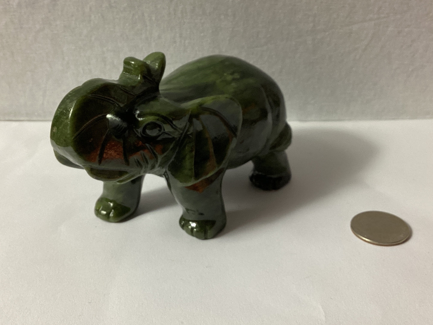 GREEN JADE ELEPHANT-Wisdom, Strength, Prosperity