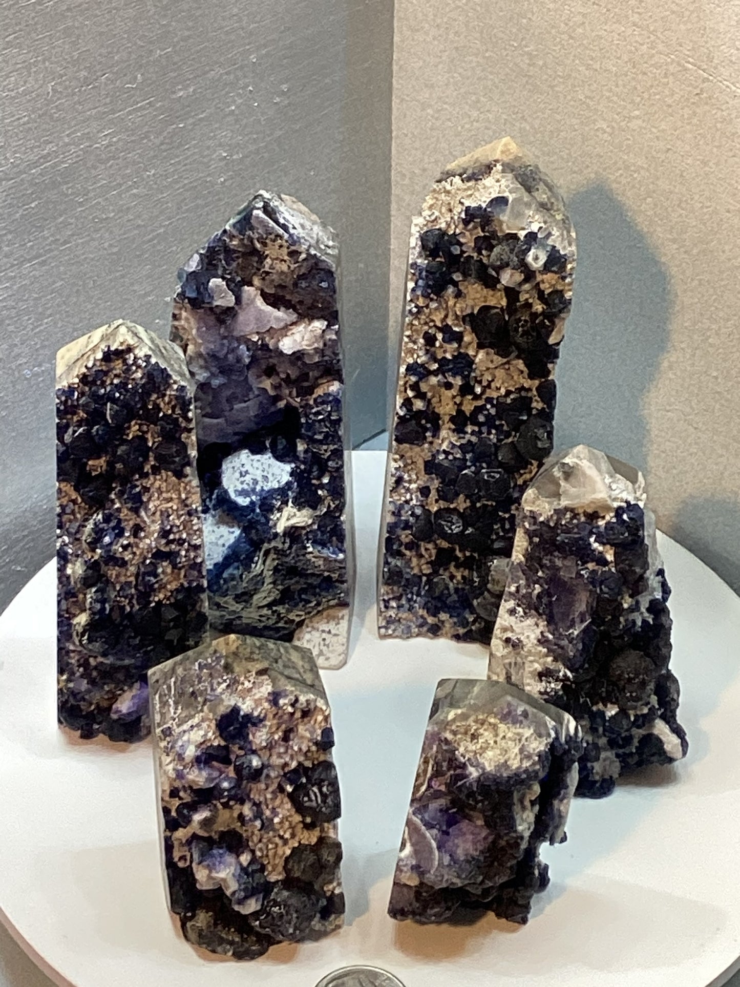 BLUEBERRY JASPER TOWER-Peace, Balance, Grounding Energy