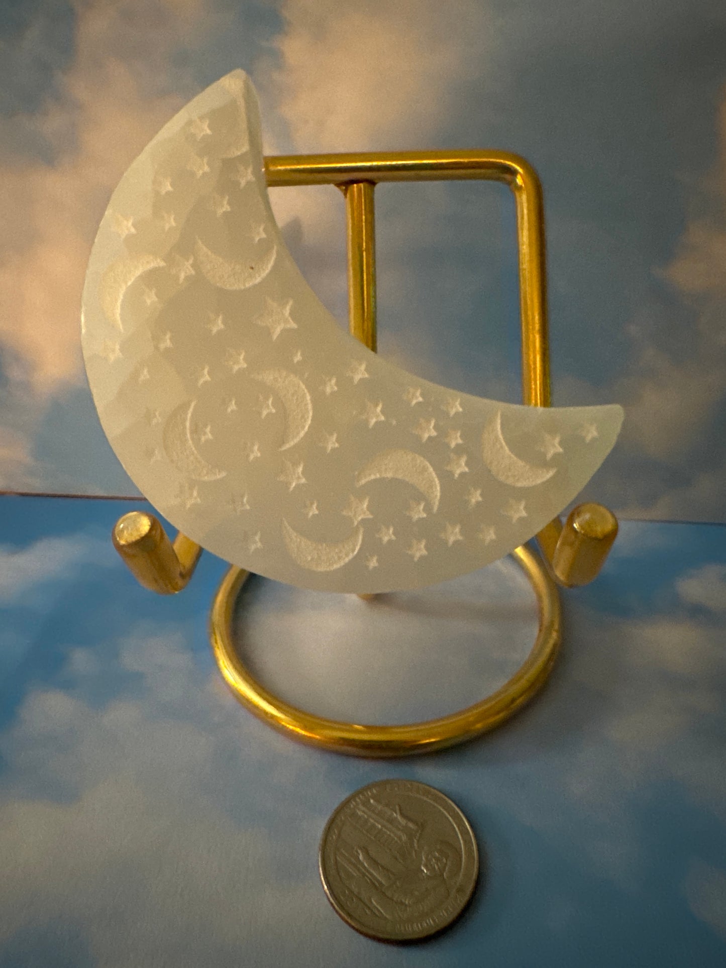 SELENITE MOONS-Serenity, Intuition, Lunar Energy