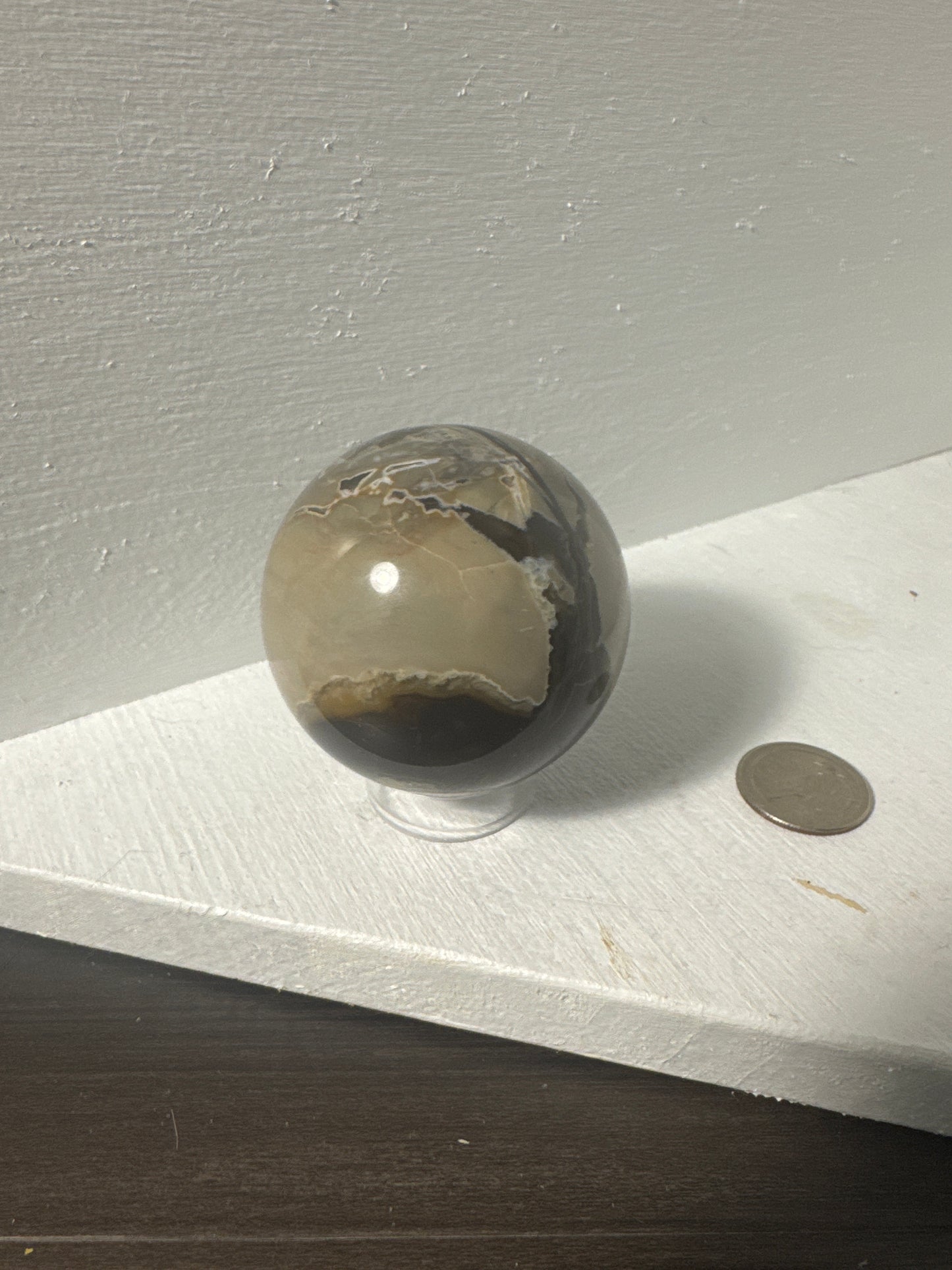 VOLCANO AGATE SPHERE-strength, transformation, grounding