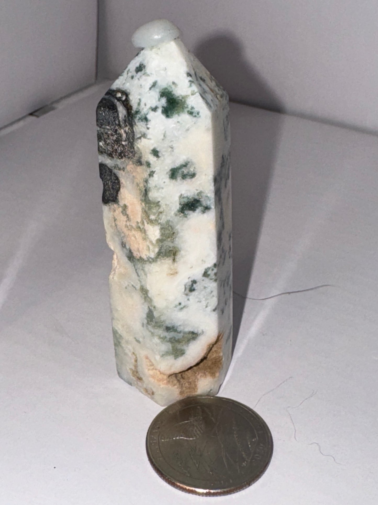MOSS AGATE TOWER towers-abundance, growth, emotional healing