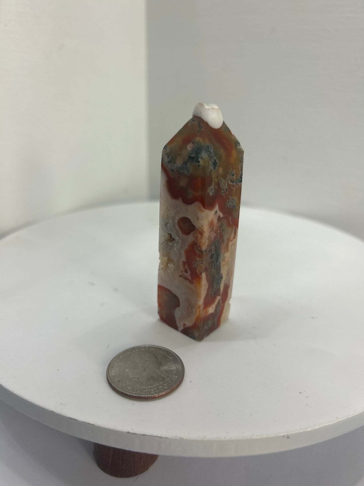 RED MOSS AGATE TOWER~ Growth, Vitality, and Grounding