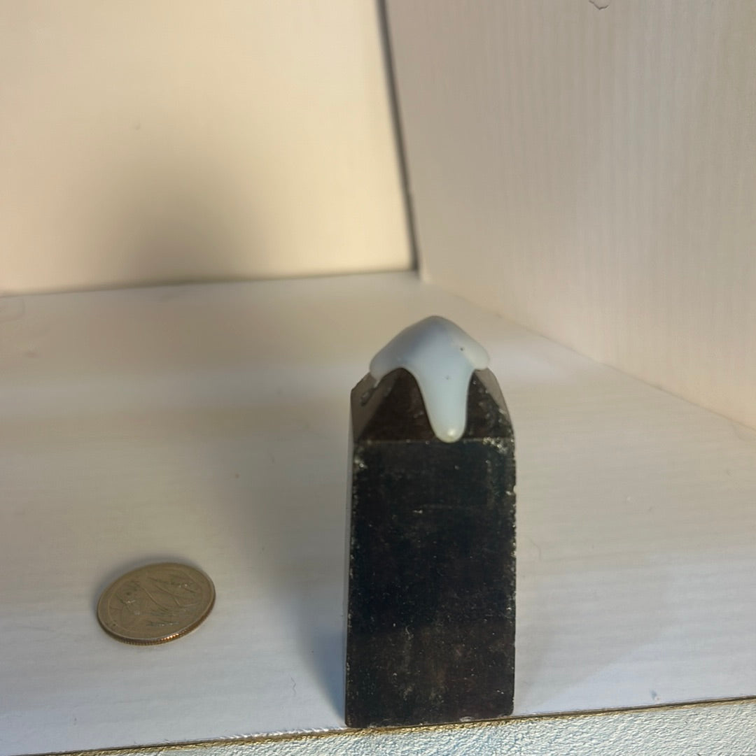 PURPLE MICA TOWER-Spiritual Protection, Intuition, and Clarity