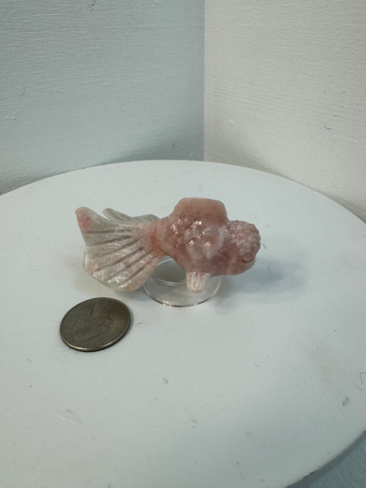 PINK OPAL FISH- Love, Emotional Healing, and Tranquility