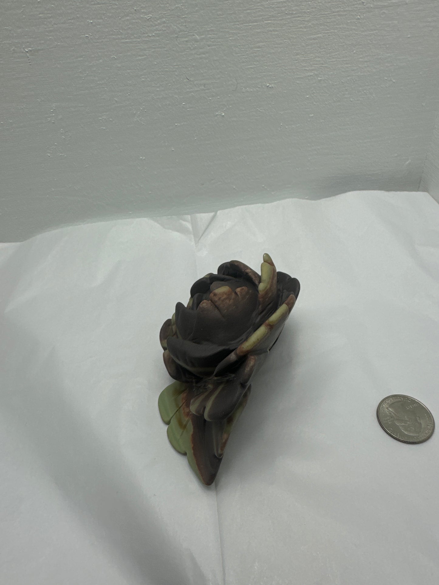 GREEN ZEBRA JASPER FLOWER-balance, growth, grounding