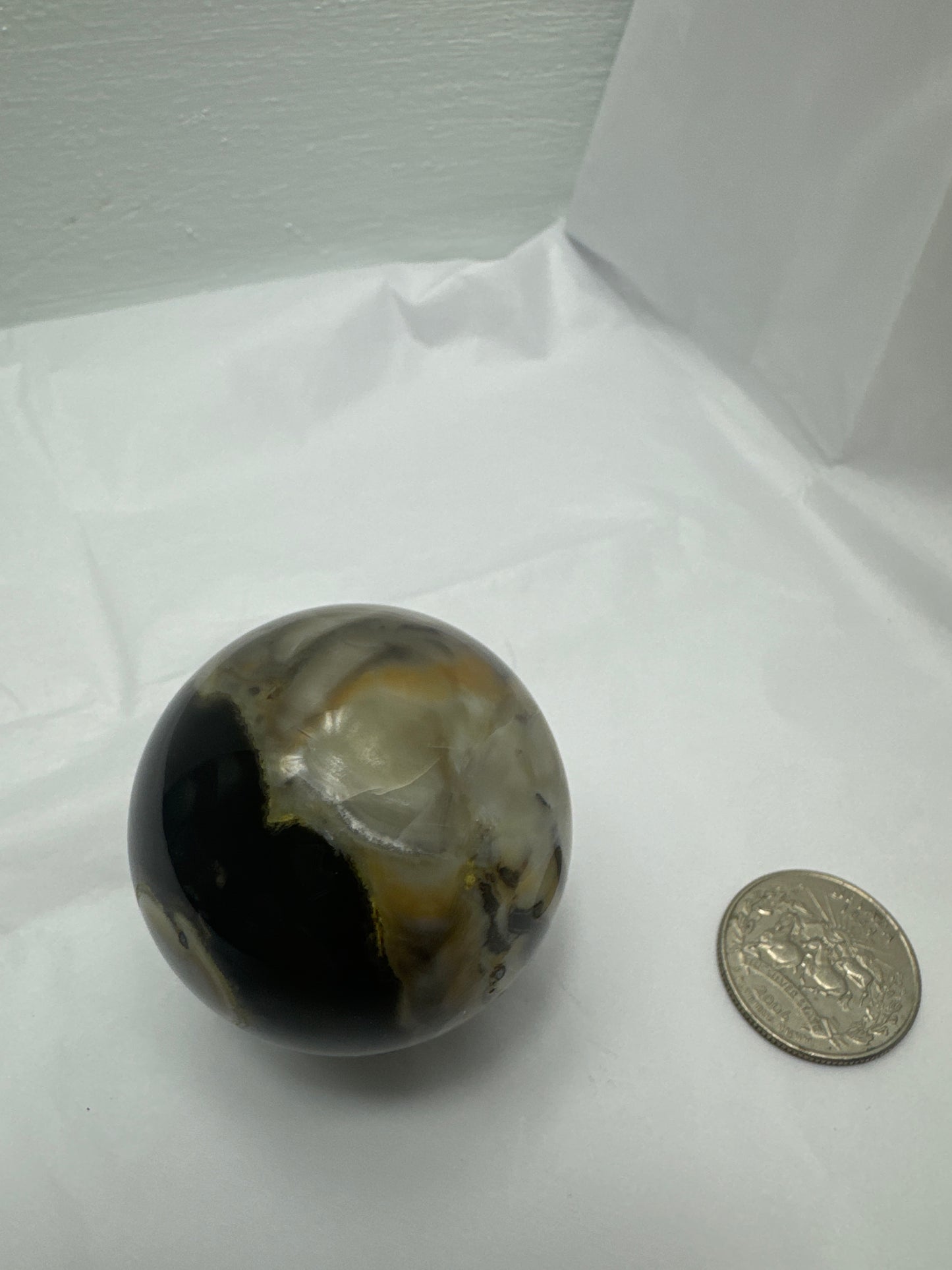 VOLCANO AGATE SPHERE-strength, transformation, grounding