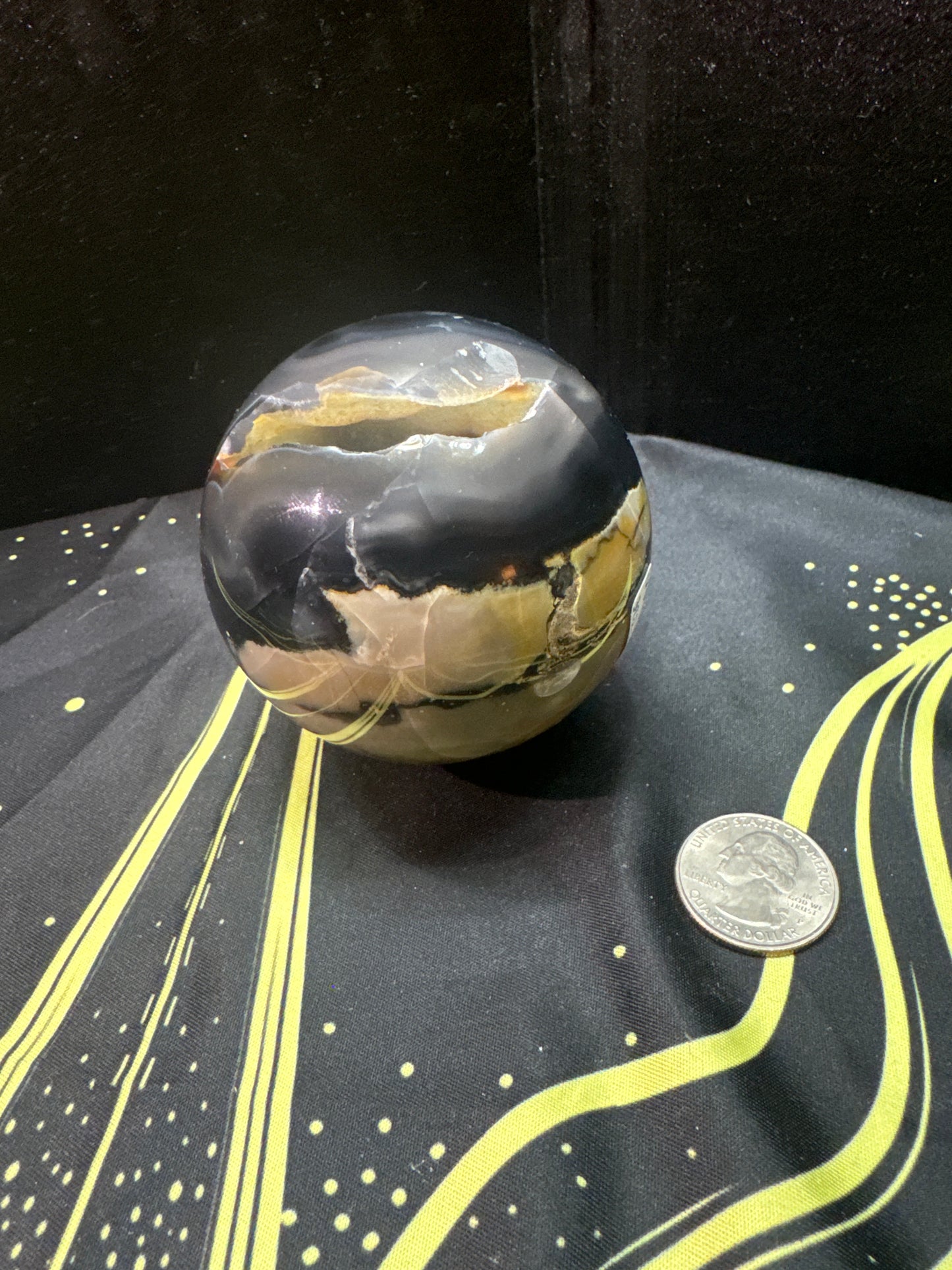 VOLCANO AGATE SPHERE-strength, transformation, grounding